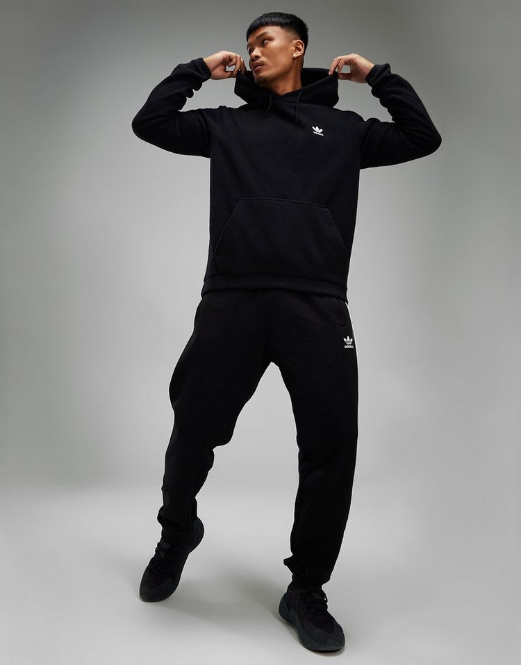 Black adidas Originals Sherpa Overhead Hoodie | JD Sports UK