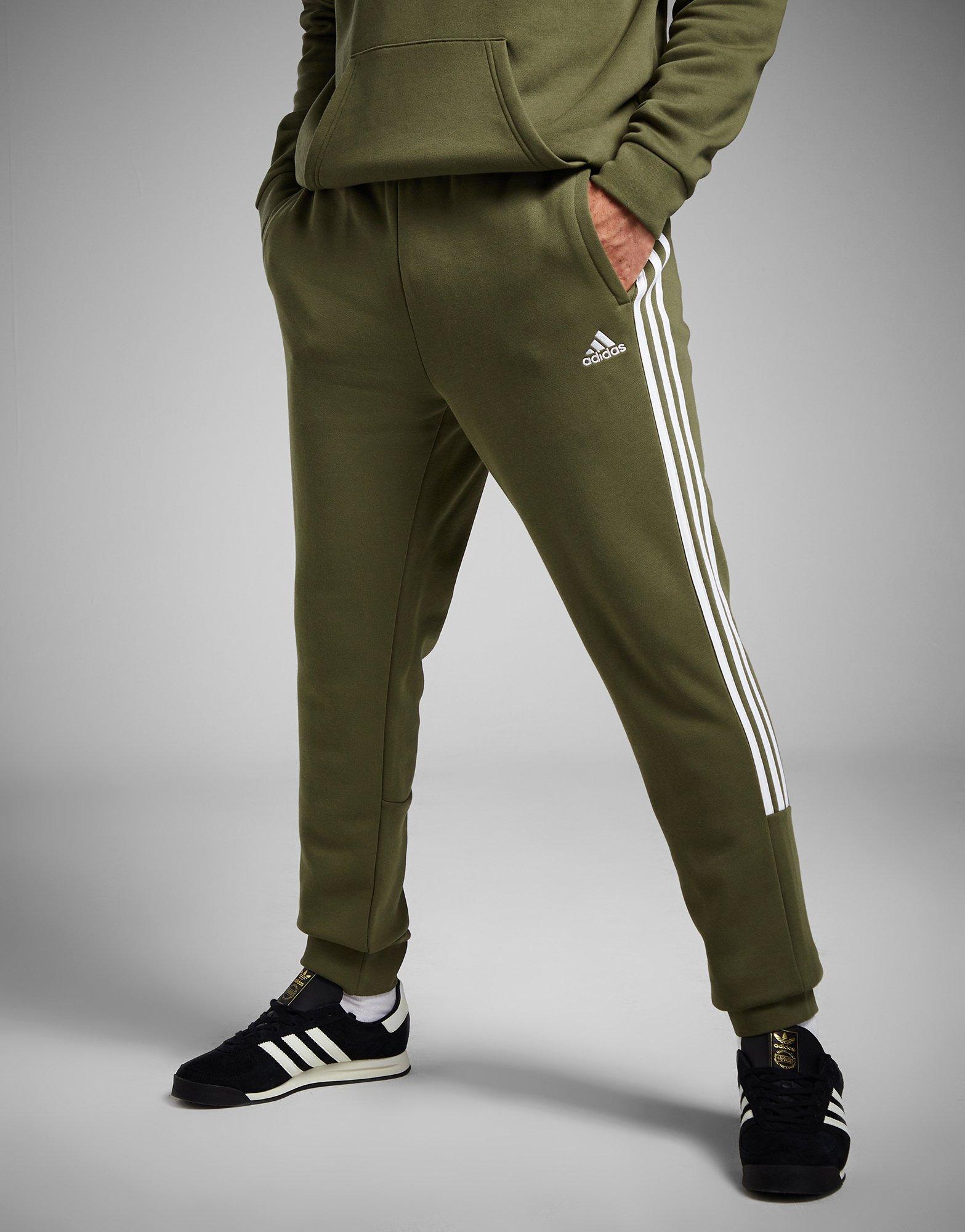 Jogging vert adidas discount homme