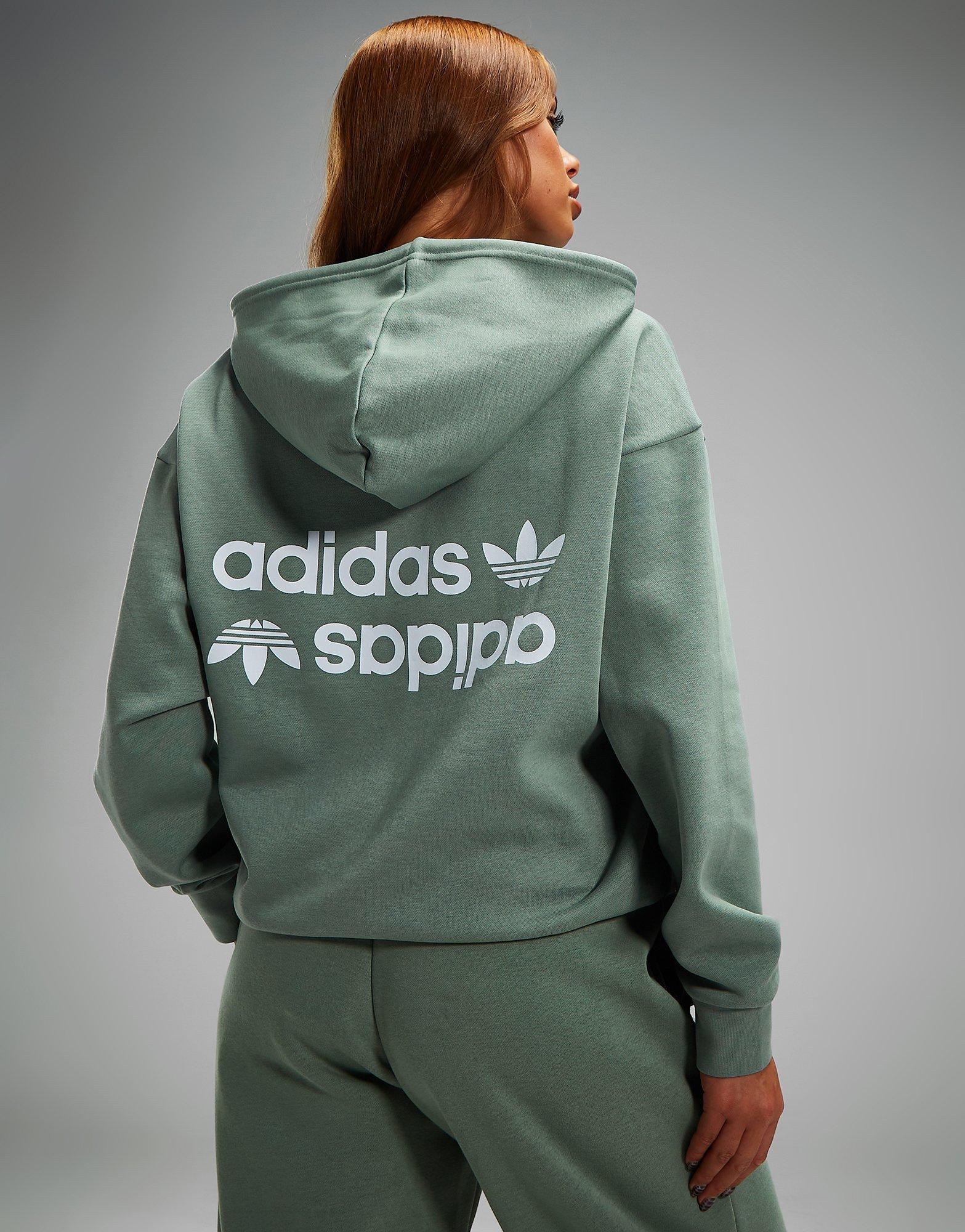 Adidas originals linear crop best sale overhead hoodie