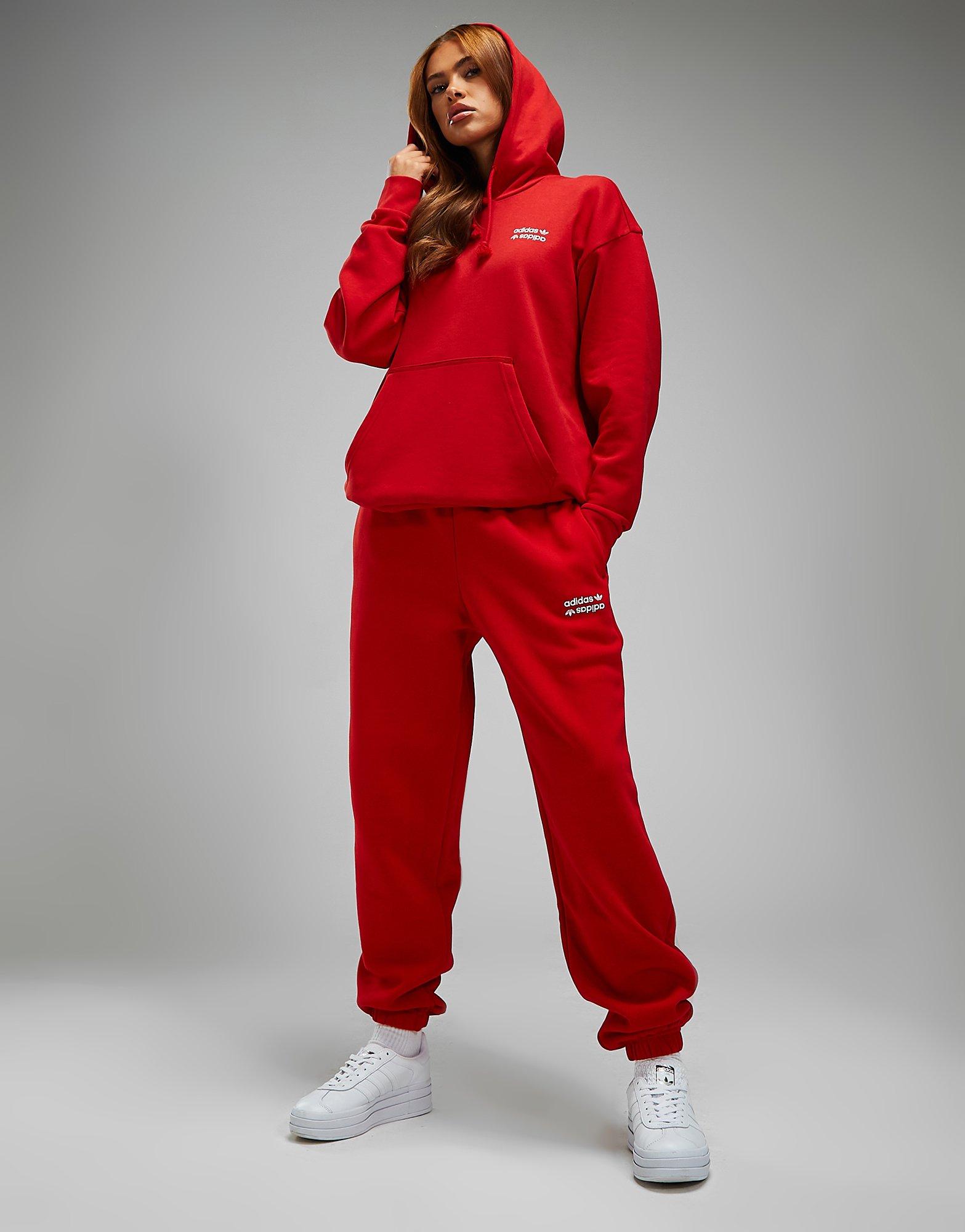Red adidas Originals Linear Overhead Hoodie - JD Sports Global