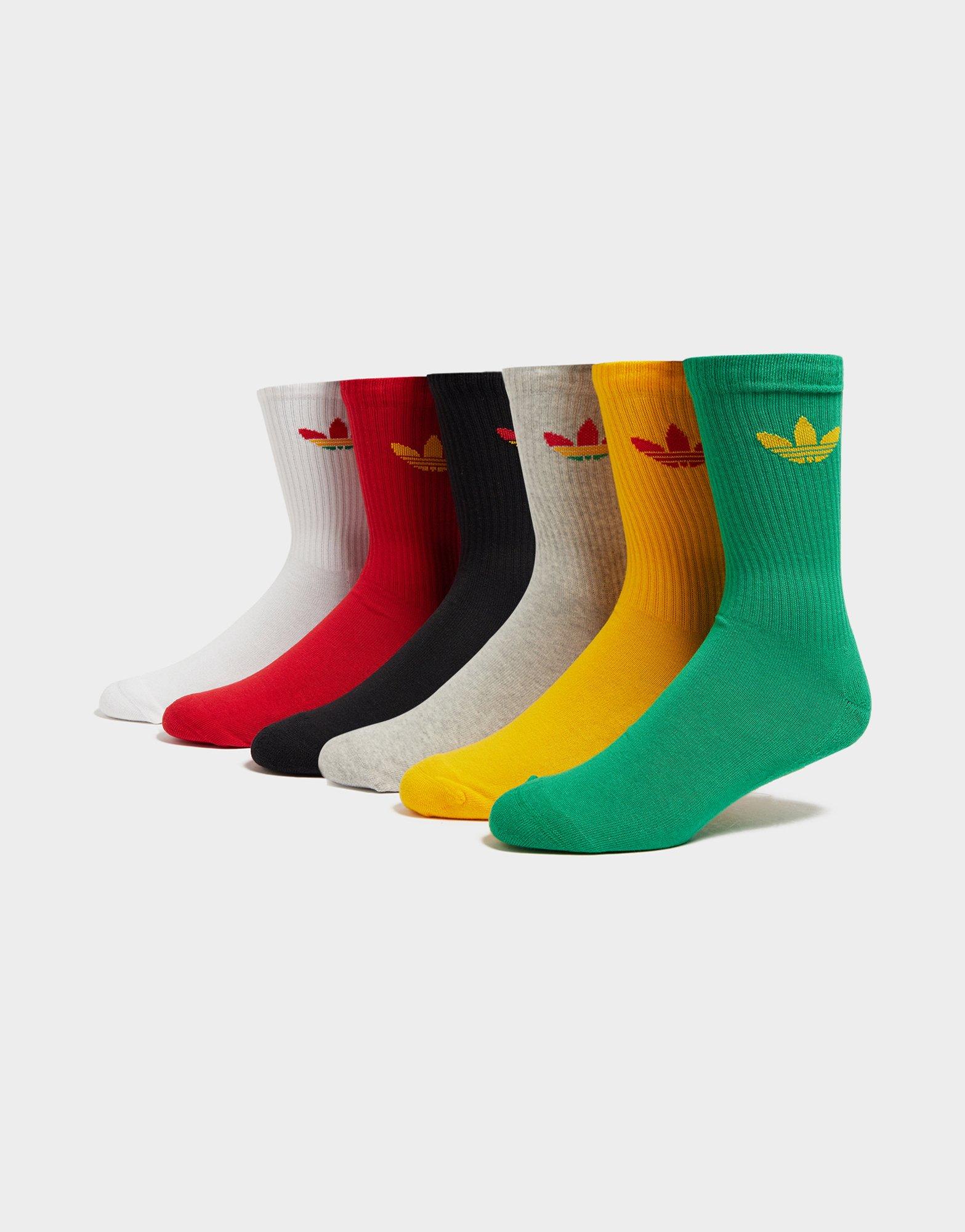 adidas Originals 6 Pack Trefoil Crew Socks