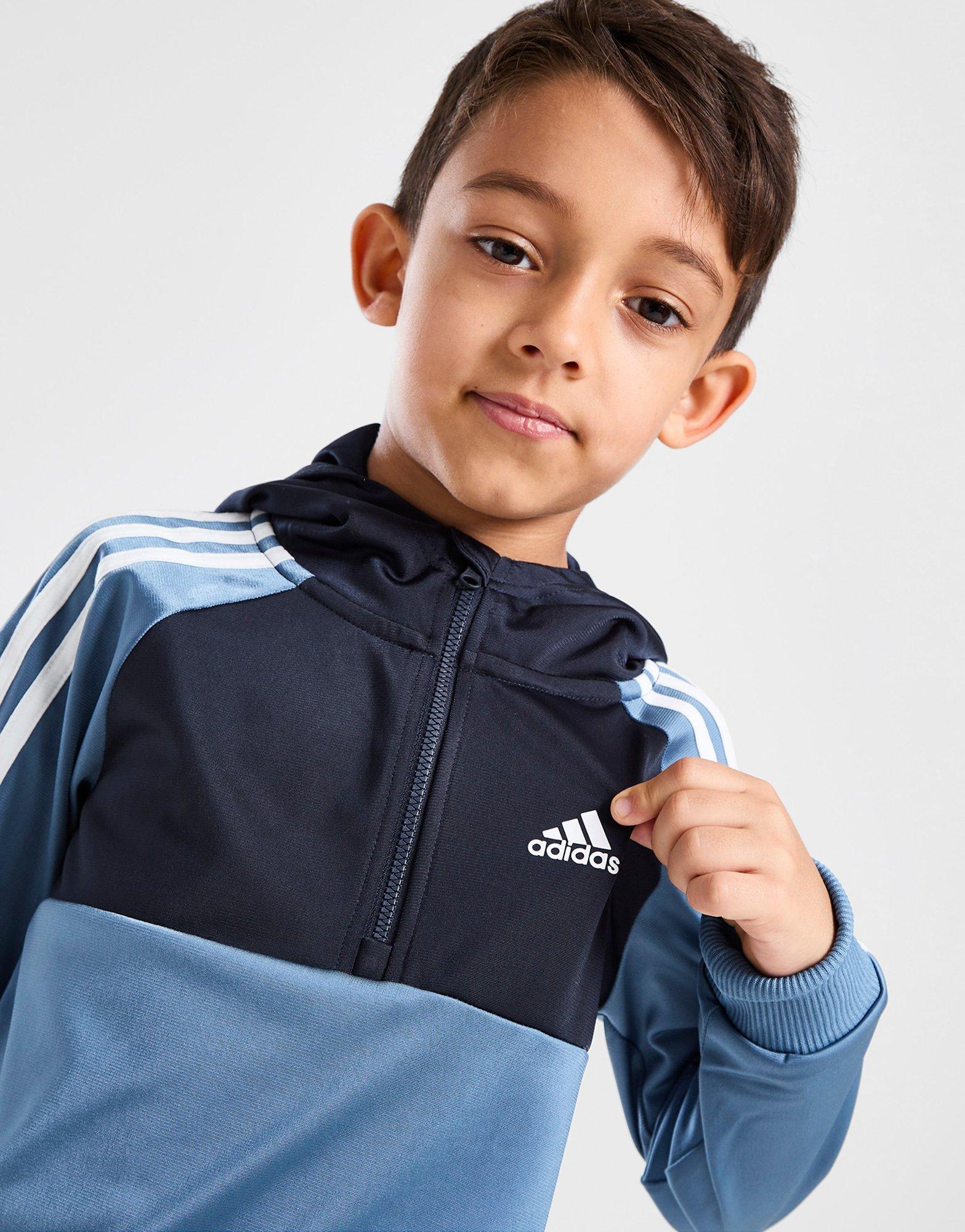adidas Badge of Sport Poly Overhead Tracksuit Children
