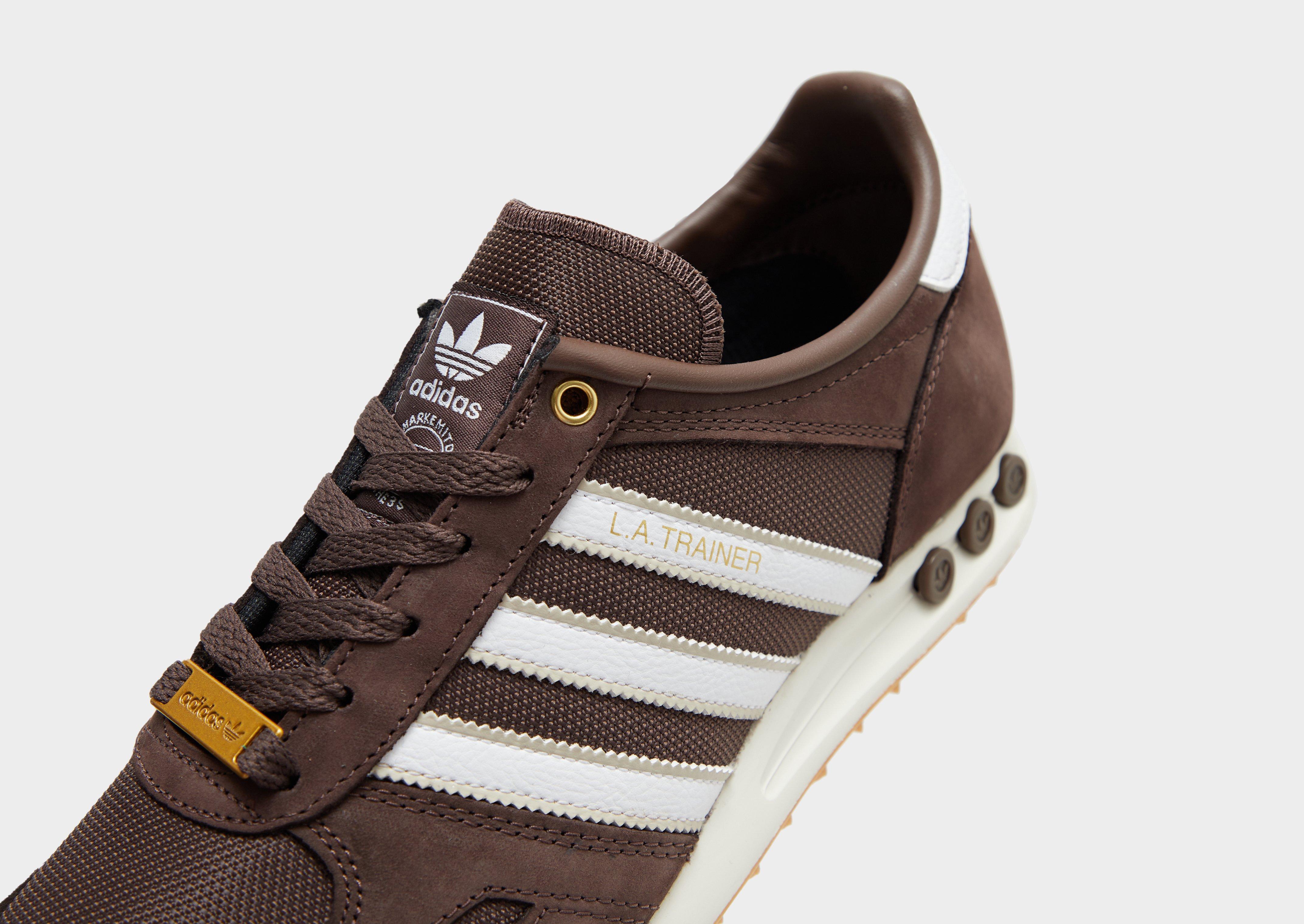 adidas la trainer pelle marrone