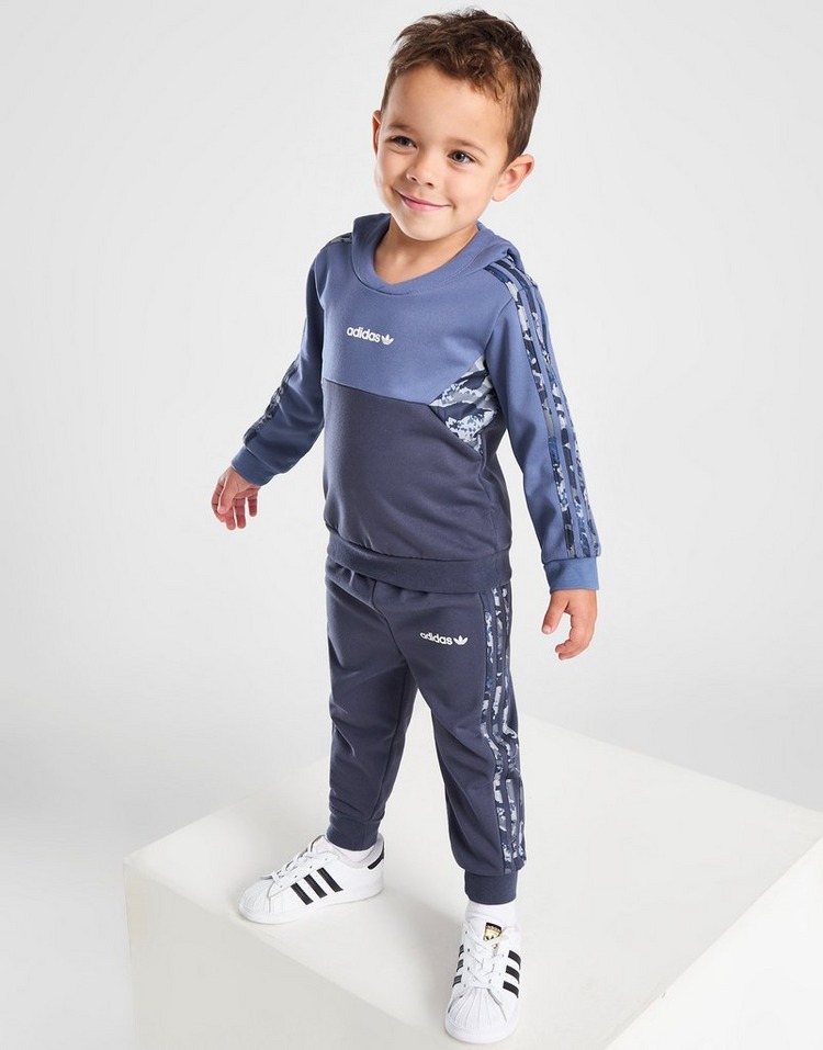 Blue adidas Originals Camo Overhead Tracksuit Infant | JD Sports UK