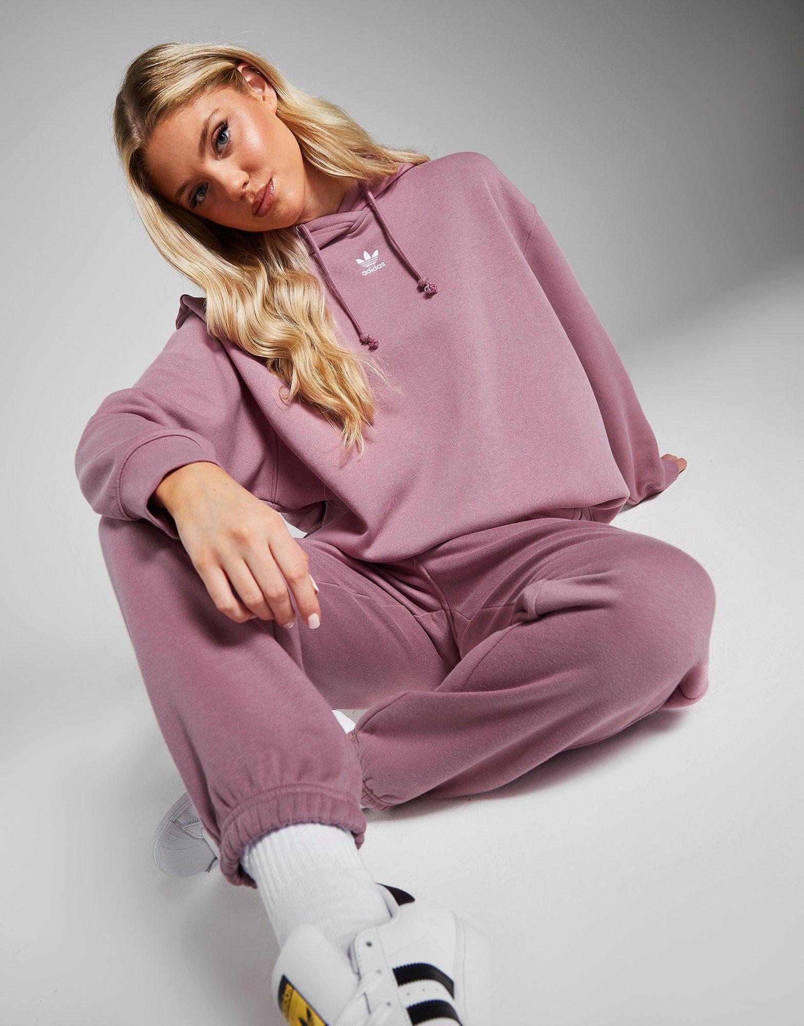 Adidas pink best sale womens hoodie