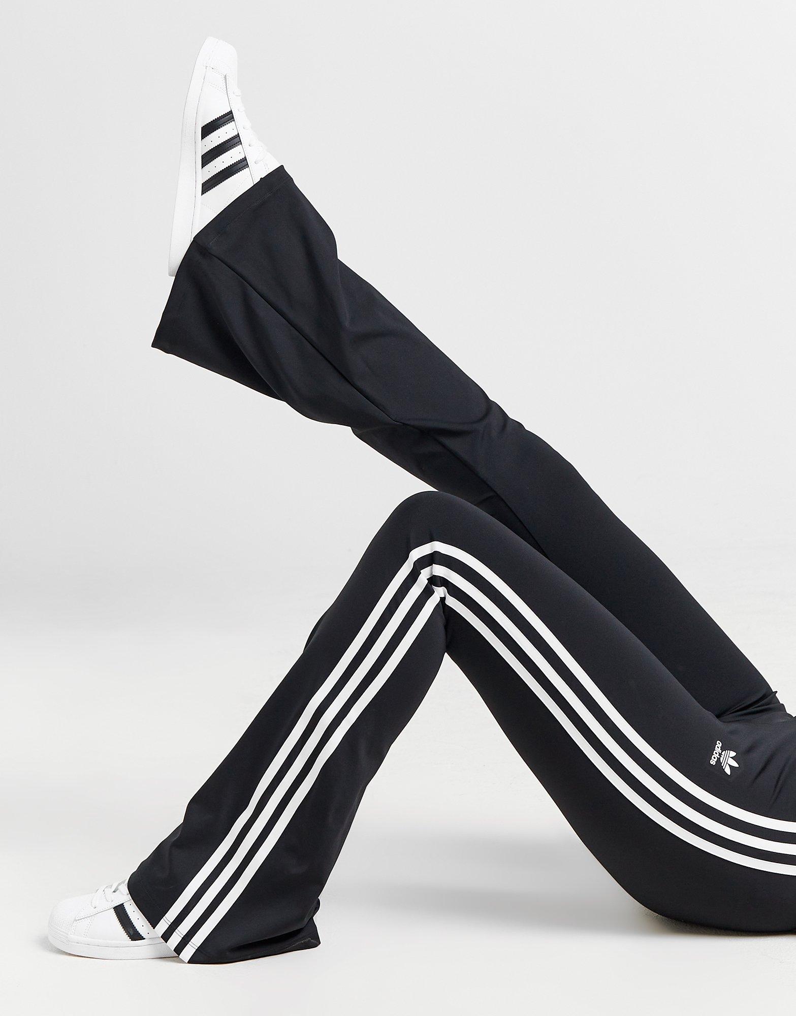 adidas Originals 3 Stripes Flared Pants Black