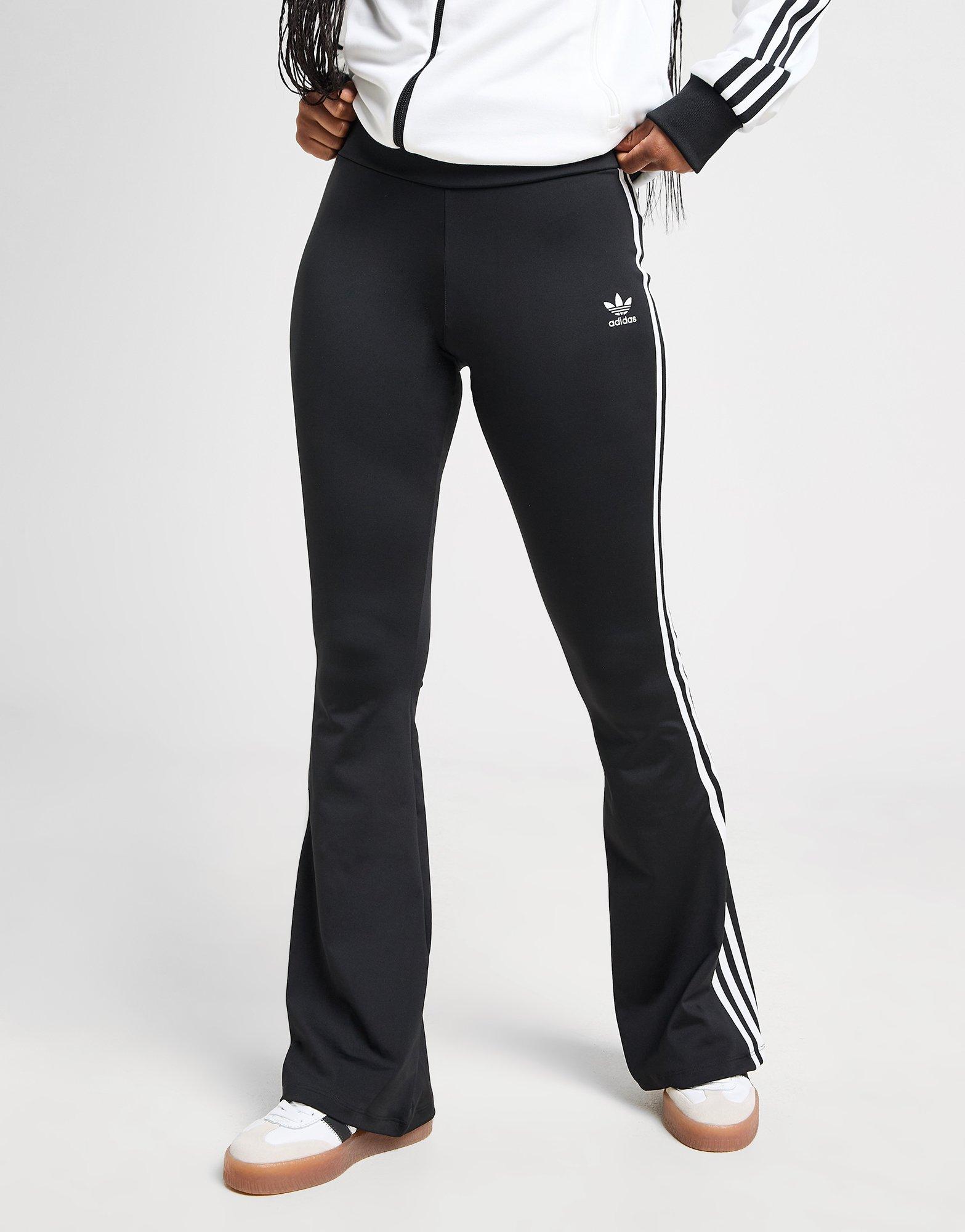 adidas Originals 3 Stripes Flared Pants Black