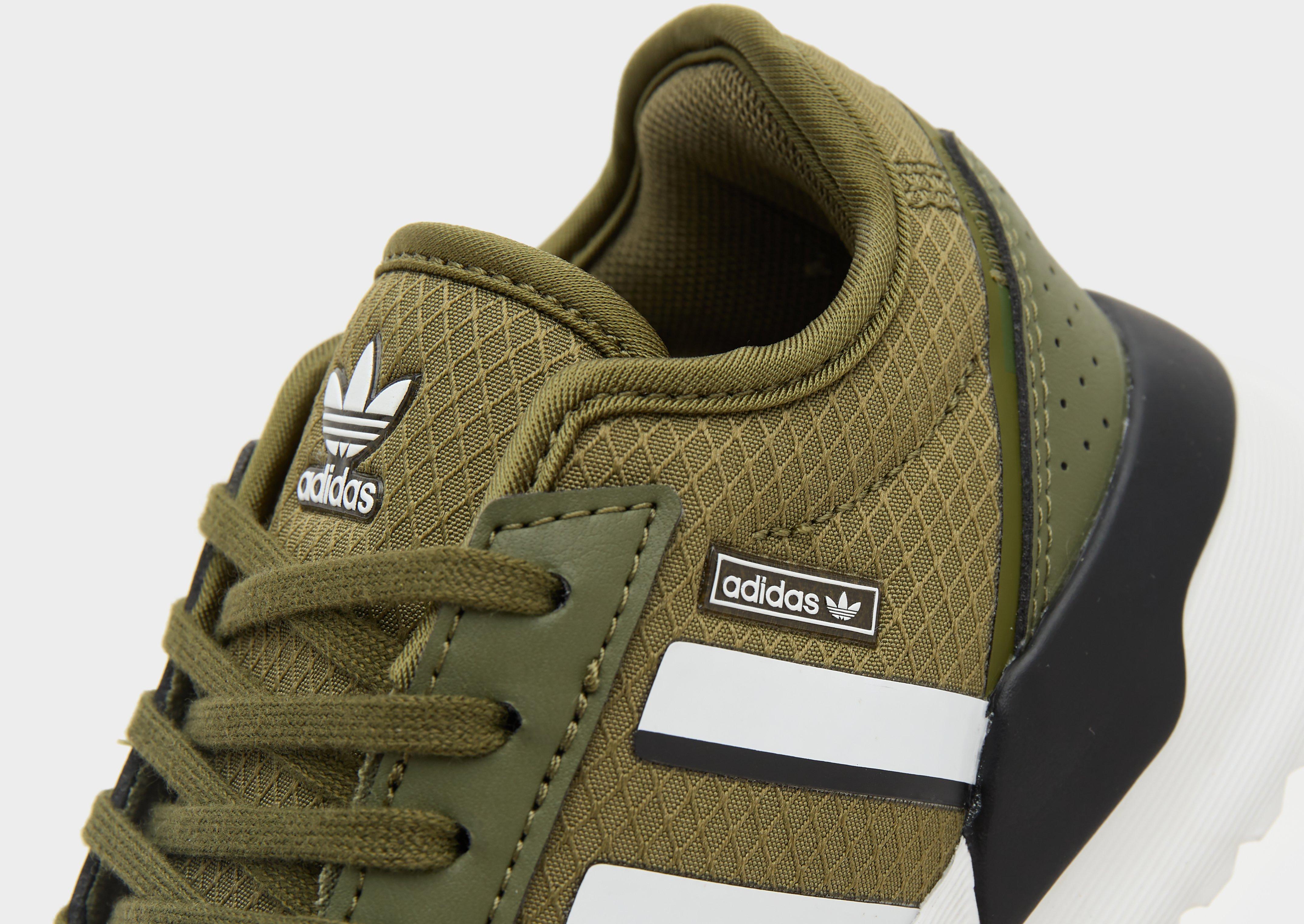 Khaki on sale adidas trainers