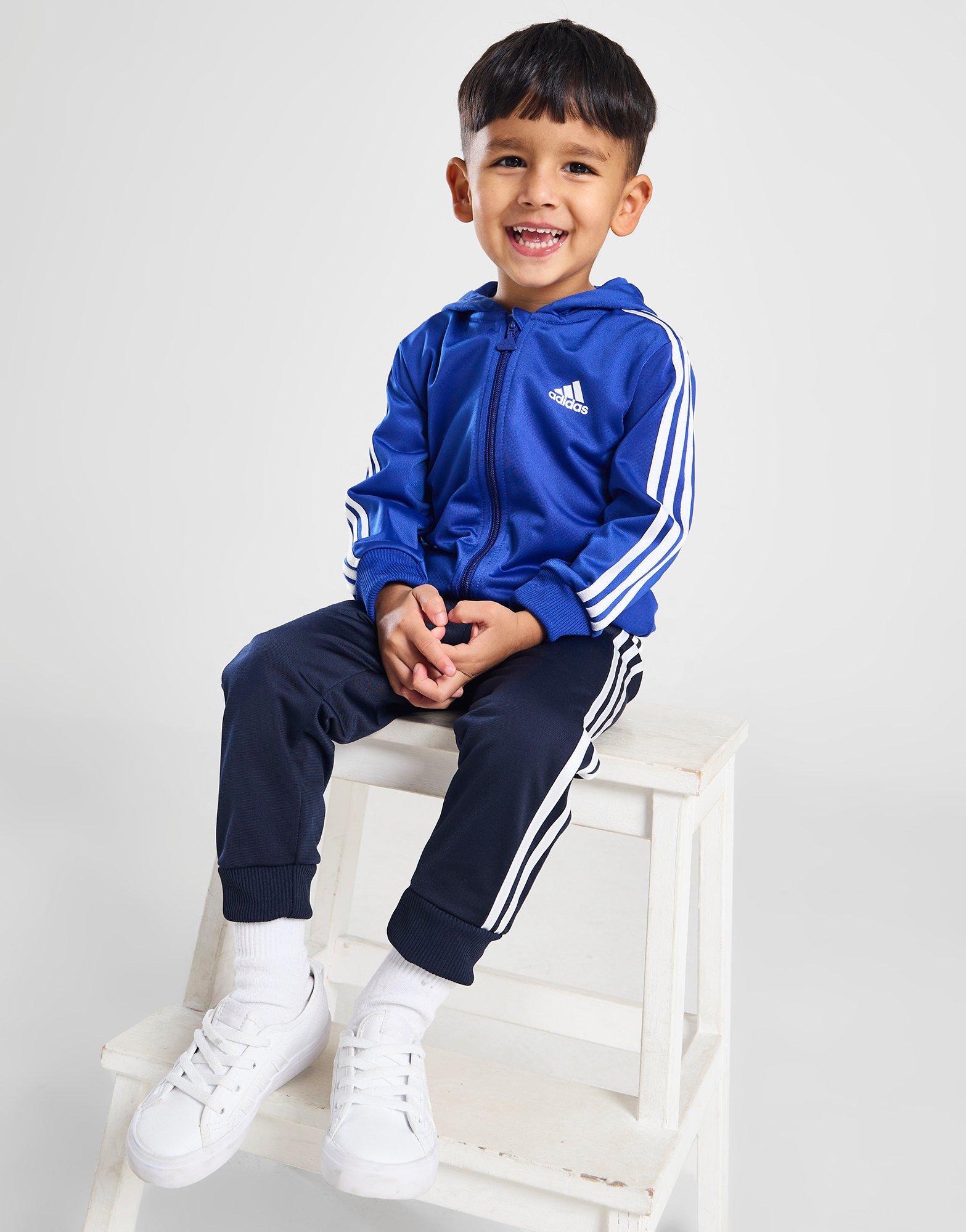 Baby blue adidas hot sale tracksuit mens