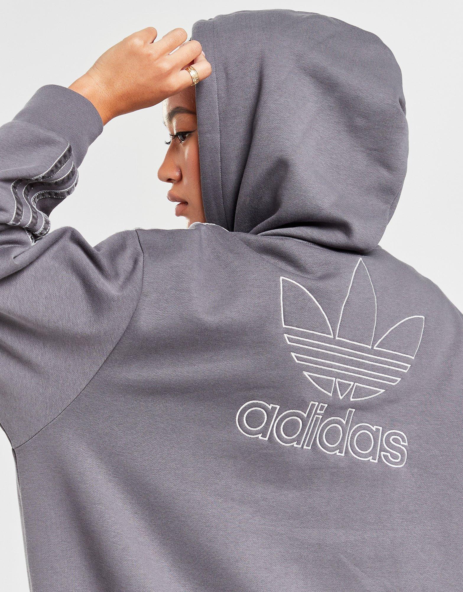 Adidas originals large 2024 linear overhead hoodie