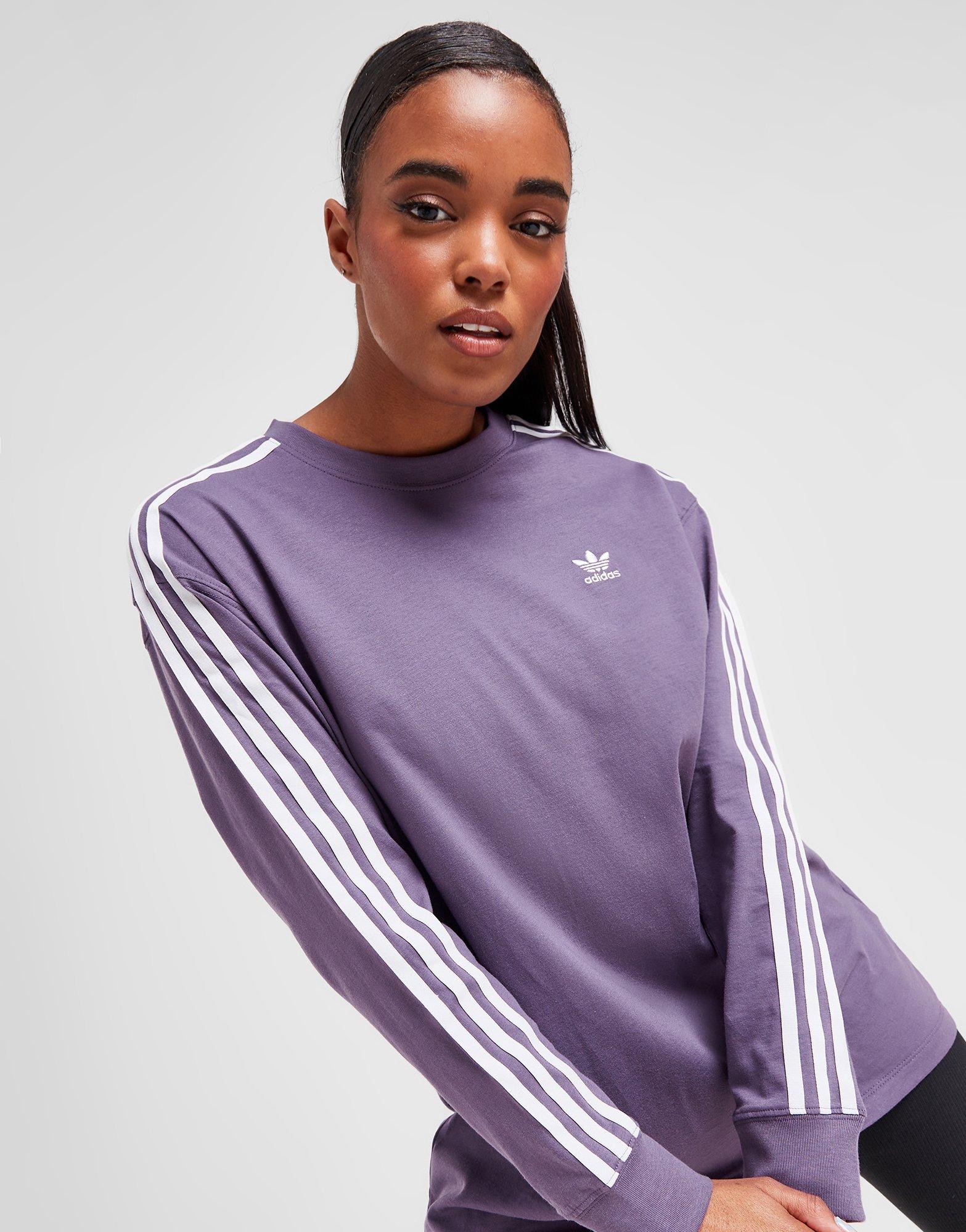 adidas Originals 3-Stripes Long Sleeve Boyfriend Maglia