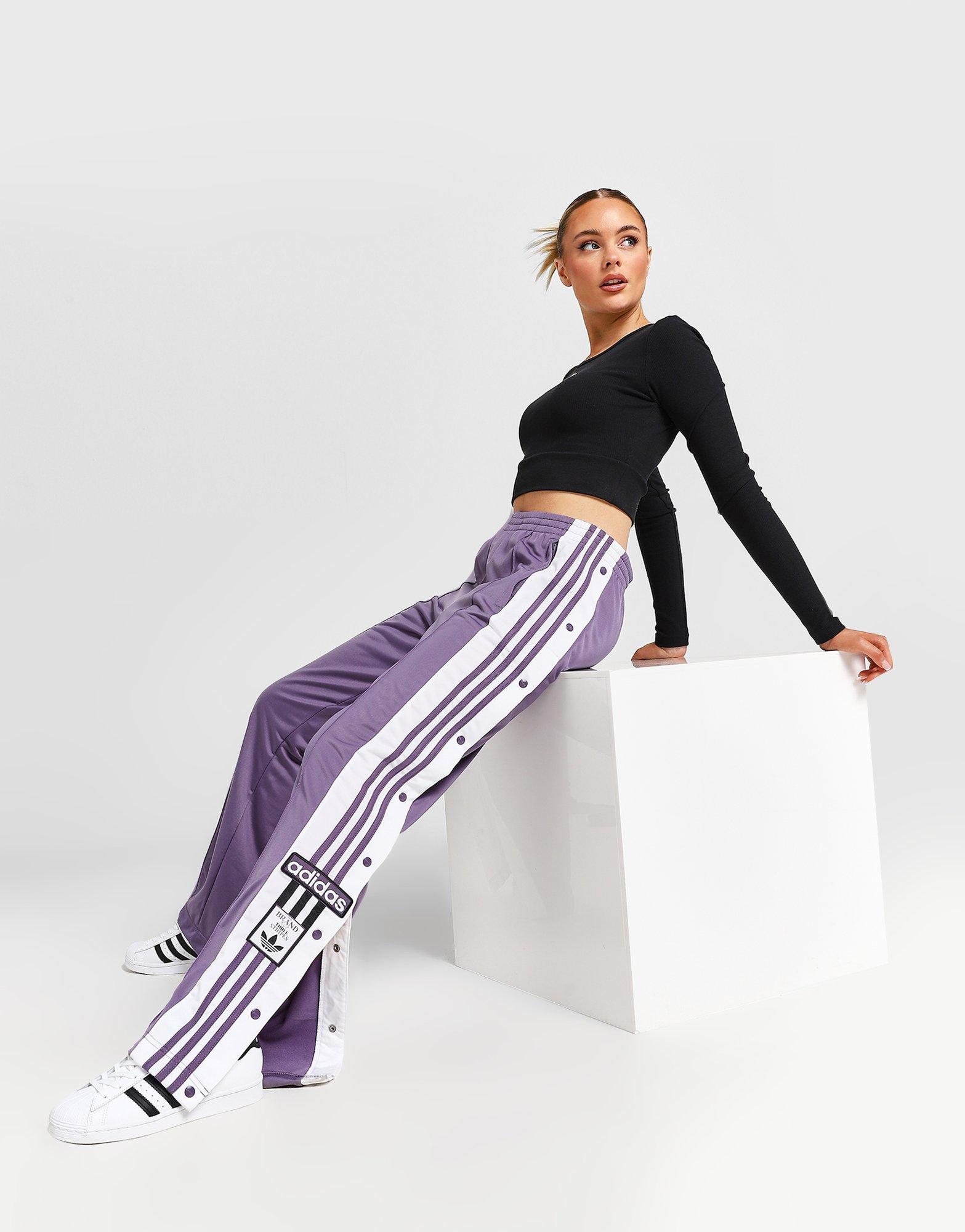 Adidas purple pants sale