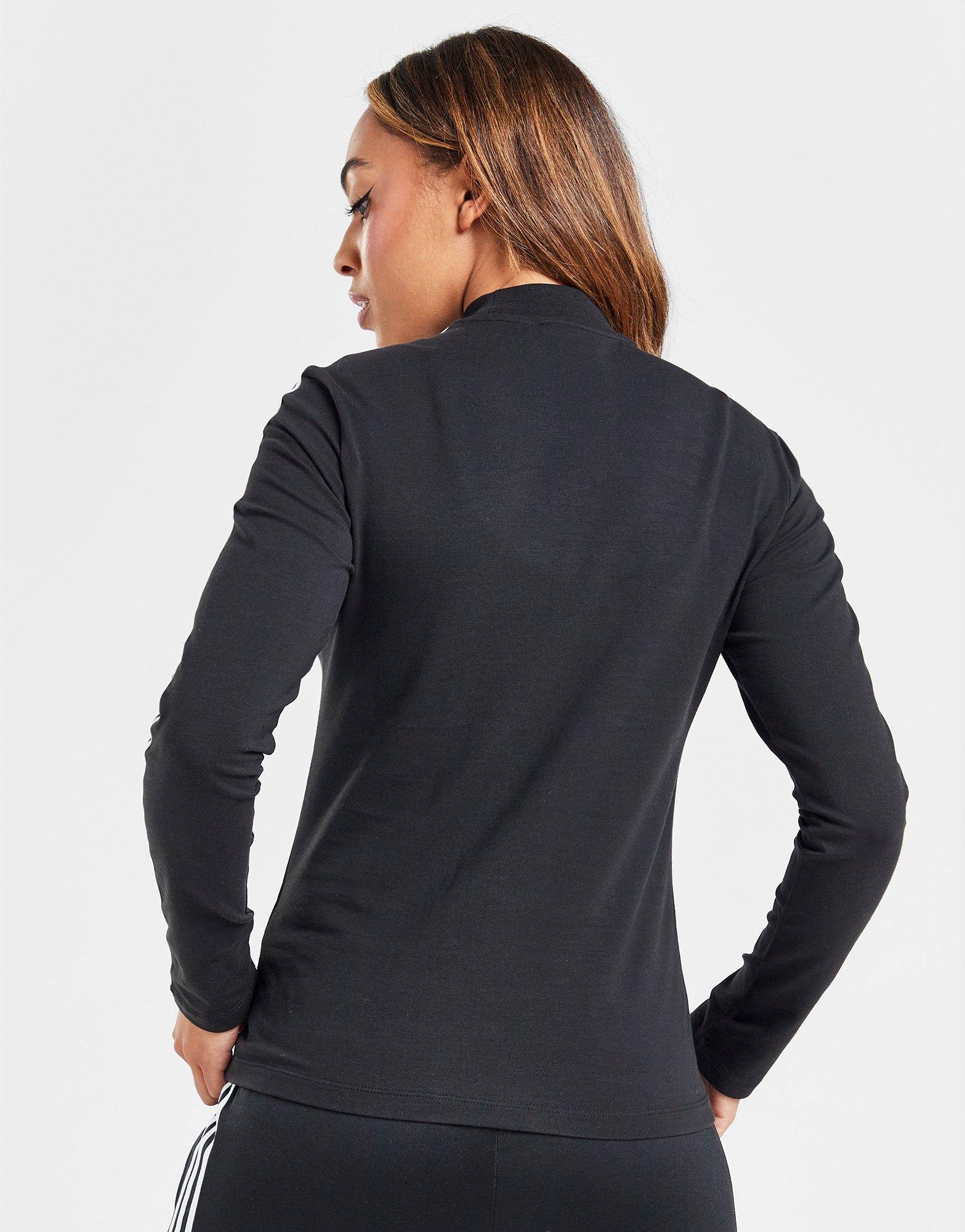 adidas Originals T-shirt manches longues col montant 3 bandes Adicolor Classics