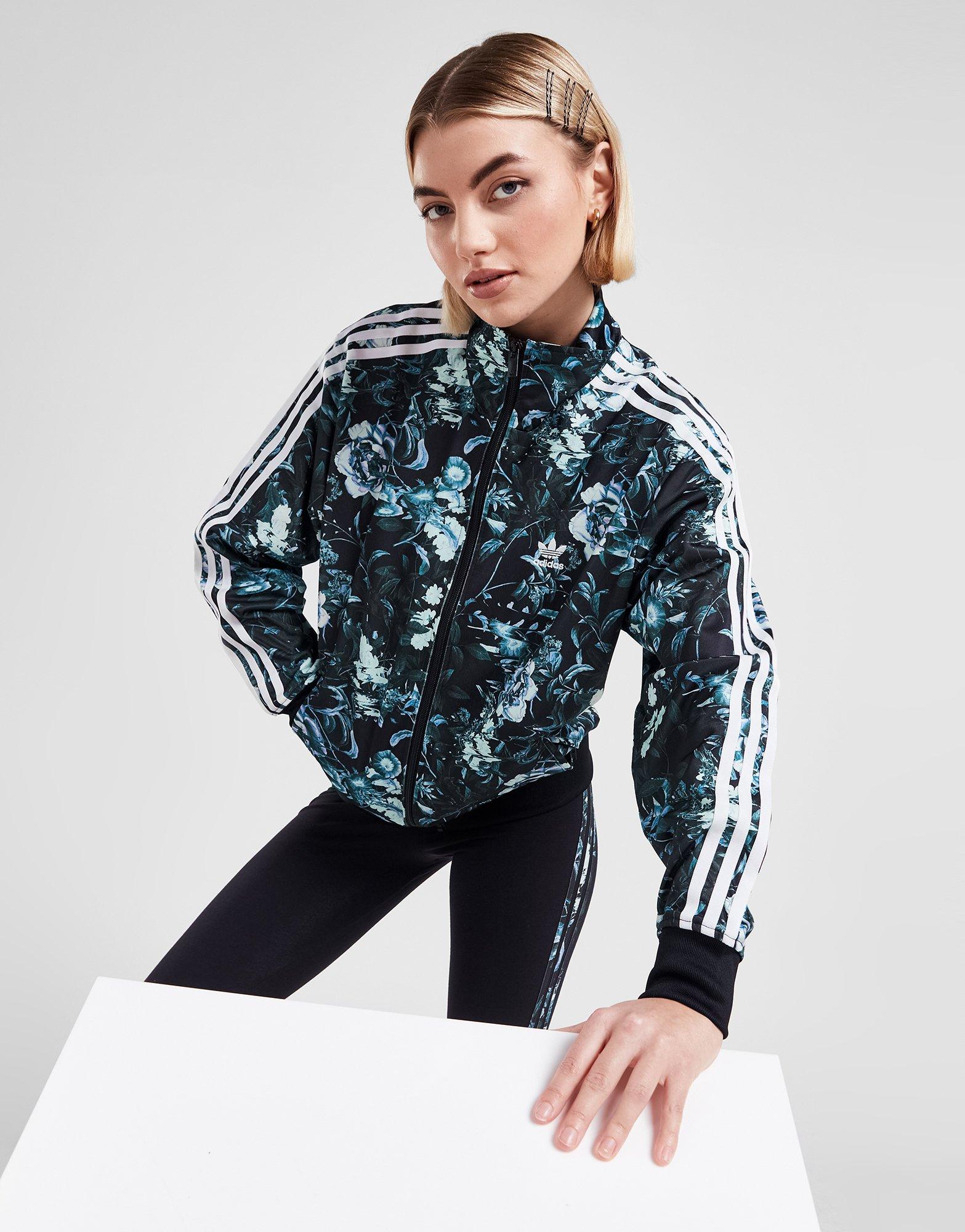 Adidas patterned best sale track jacket