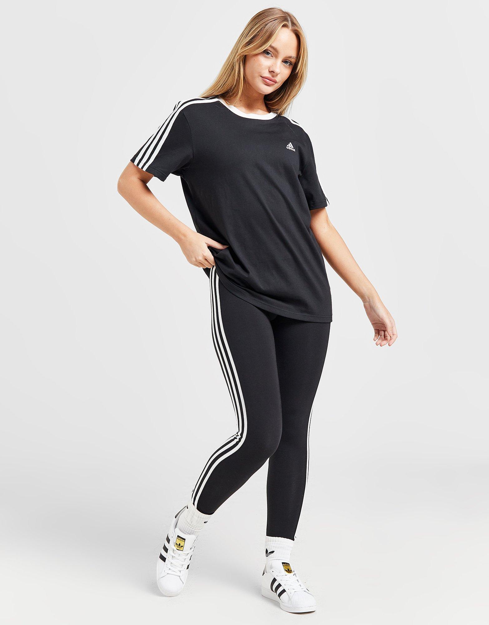 Adidas Womens 3 Stripes Leggings GL0723 Loungewear Extra Slim - S