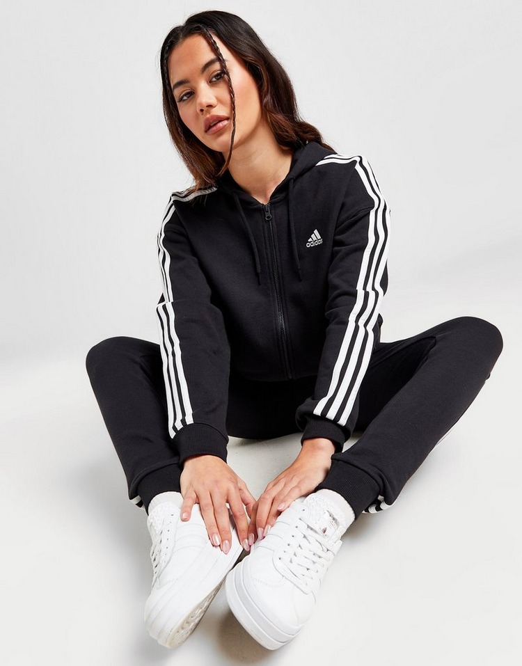 adidas Badge of Sport 3-Stripes Full Zip Hoodie