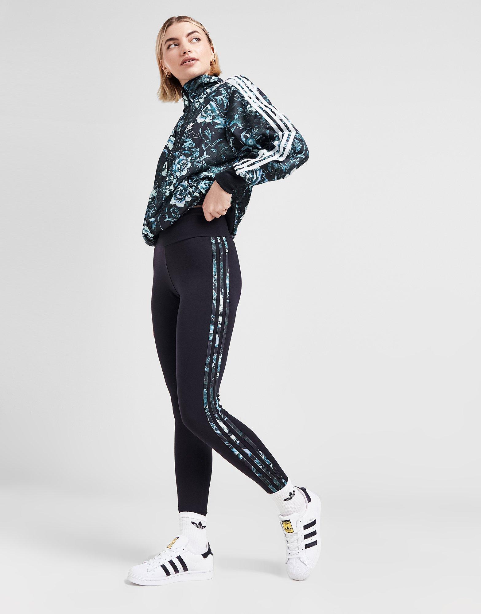 Grey adidas Originals 3-Stripes Flared Leggings - JD Sports Global