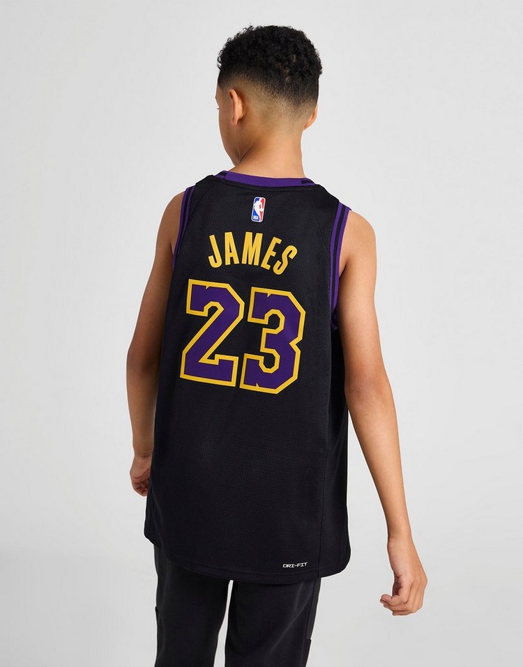Nike NBA LA Lakers City Edition James #23 Jersey Junior