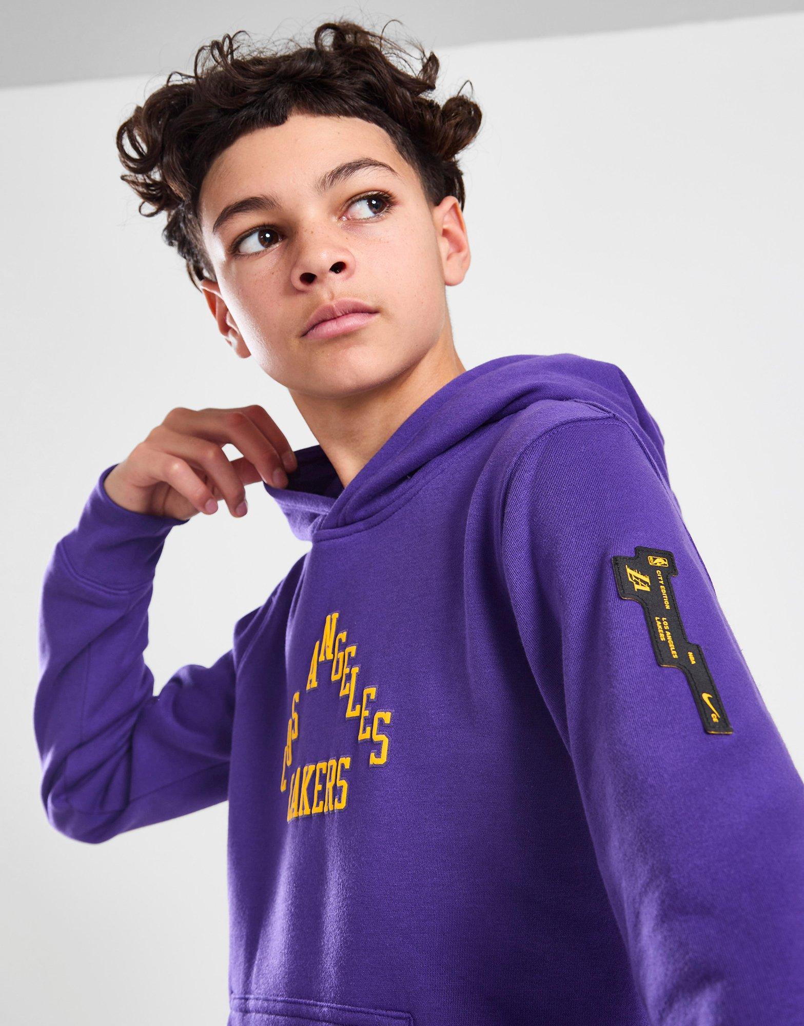Nike NBA LA Lakers Courtside Hoodie Junior