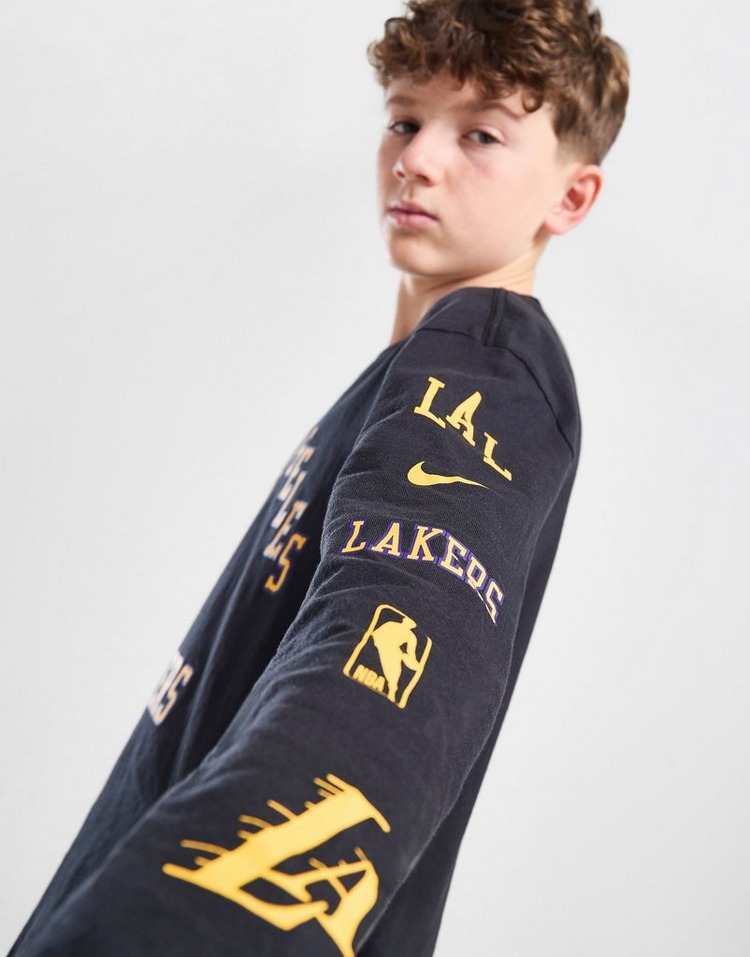 Nike NBA LA Lakers Max 90 Long Sleeve T-Shirt Junior