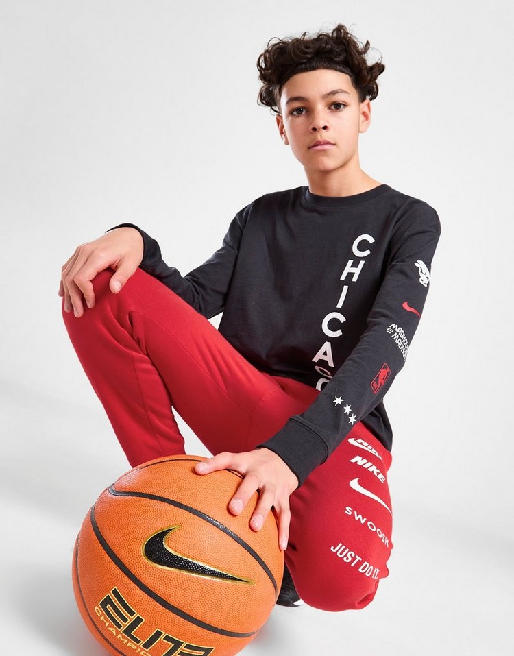 Nike NBA Chicago Bulls Max 90 Long Sleeve T-Shirt JNR