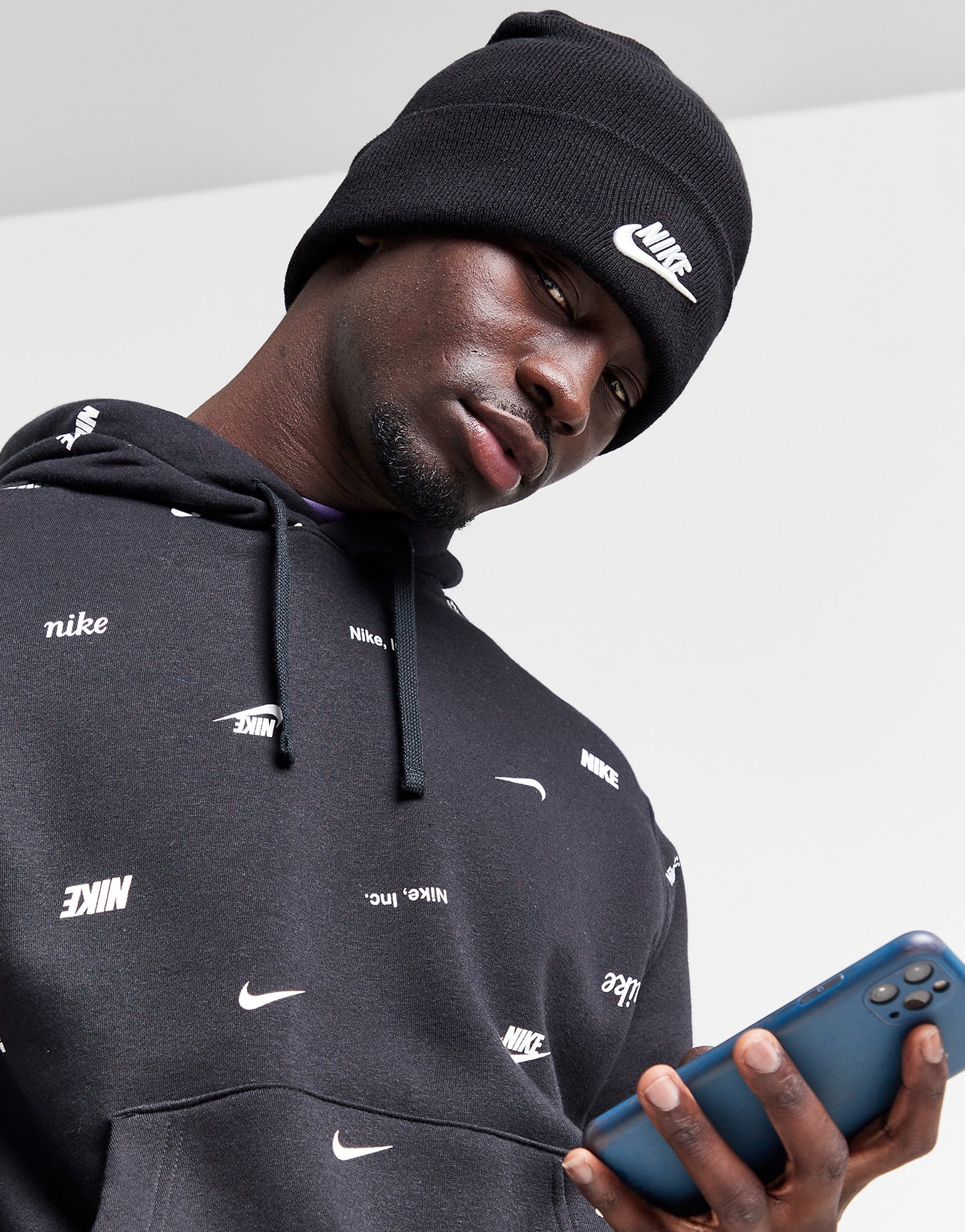 Bonnet nike gris homme sale