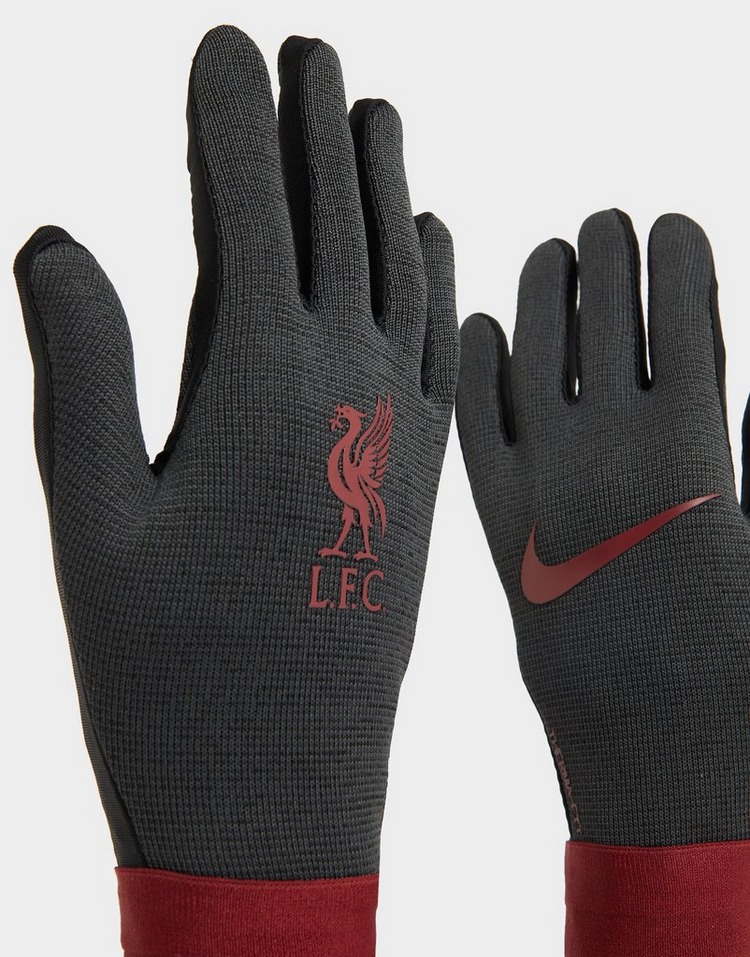 Grey Nike Liverpool FC Therma-FIT Gloves | JD Sports UK