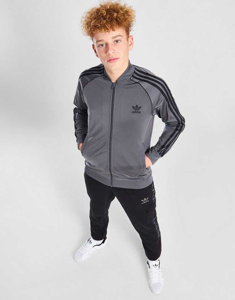 Grey adidas Originals SST Track Top Junior | JD Sports UK