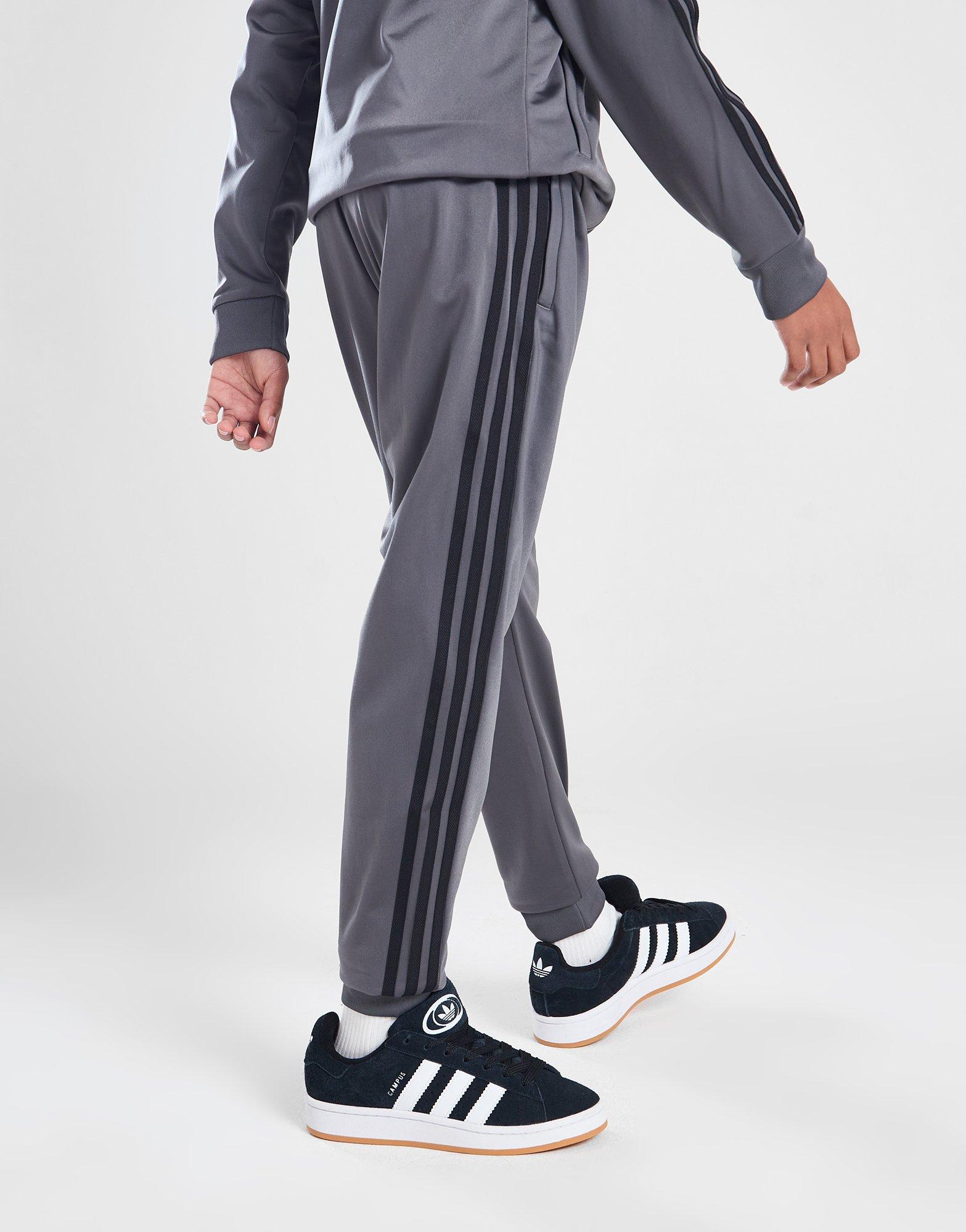 Grey adidas Originals SST Track Pants Junior