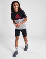 adidas Linear Badge Of Sport Colour Block T-Shirt Junior