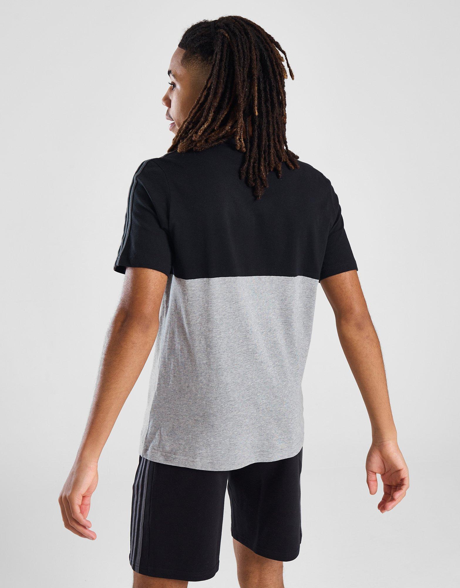 adidas Linear Badge Of Sport Colour Block T-Shirt Junior