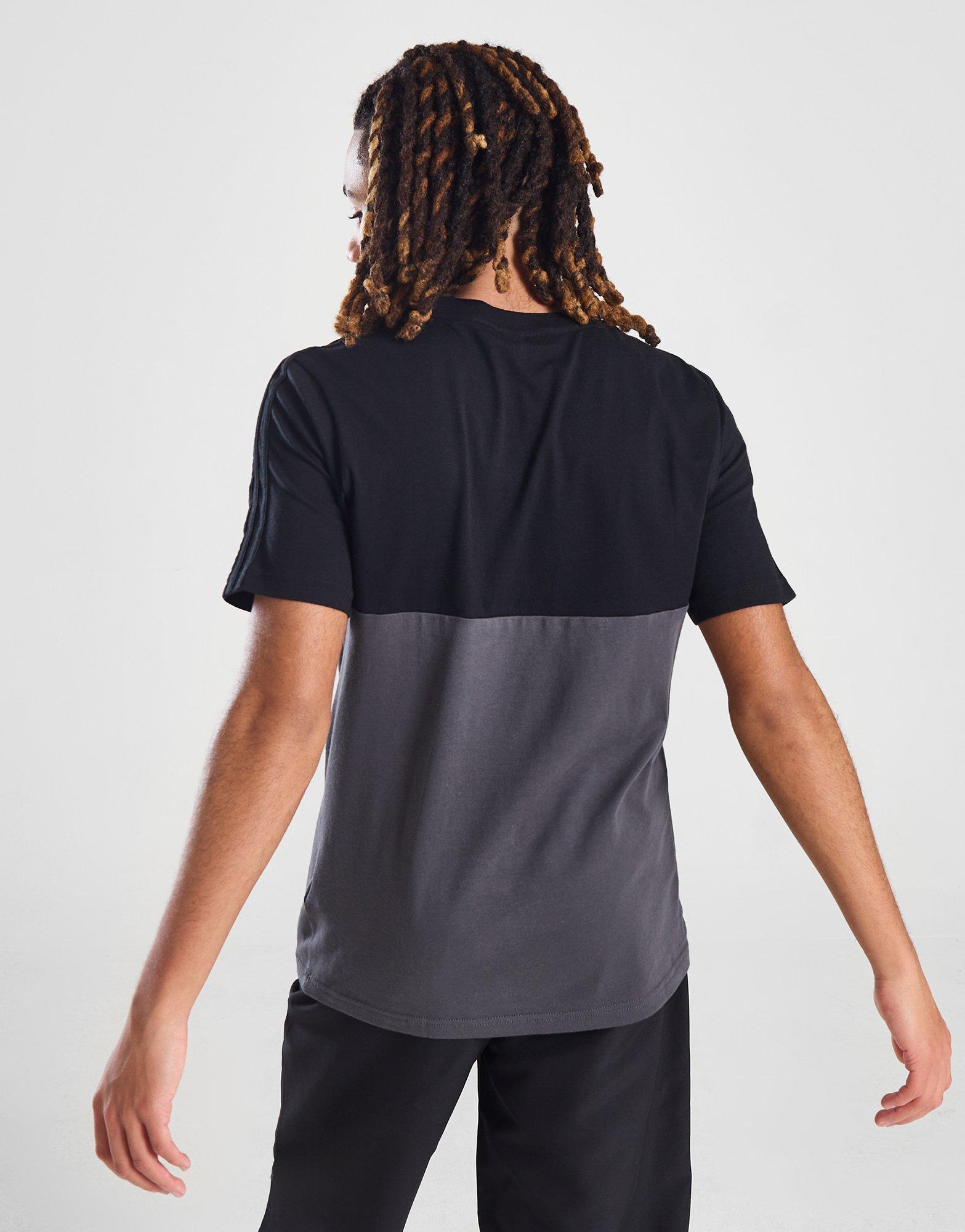 adidas Linear Badge Of Sport Colour Block T-Shirt Junior