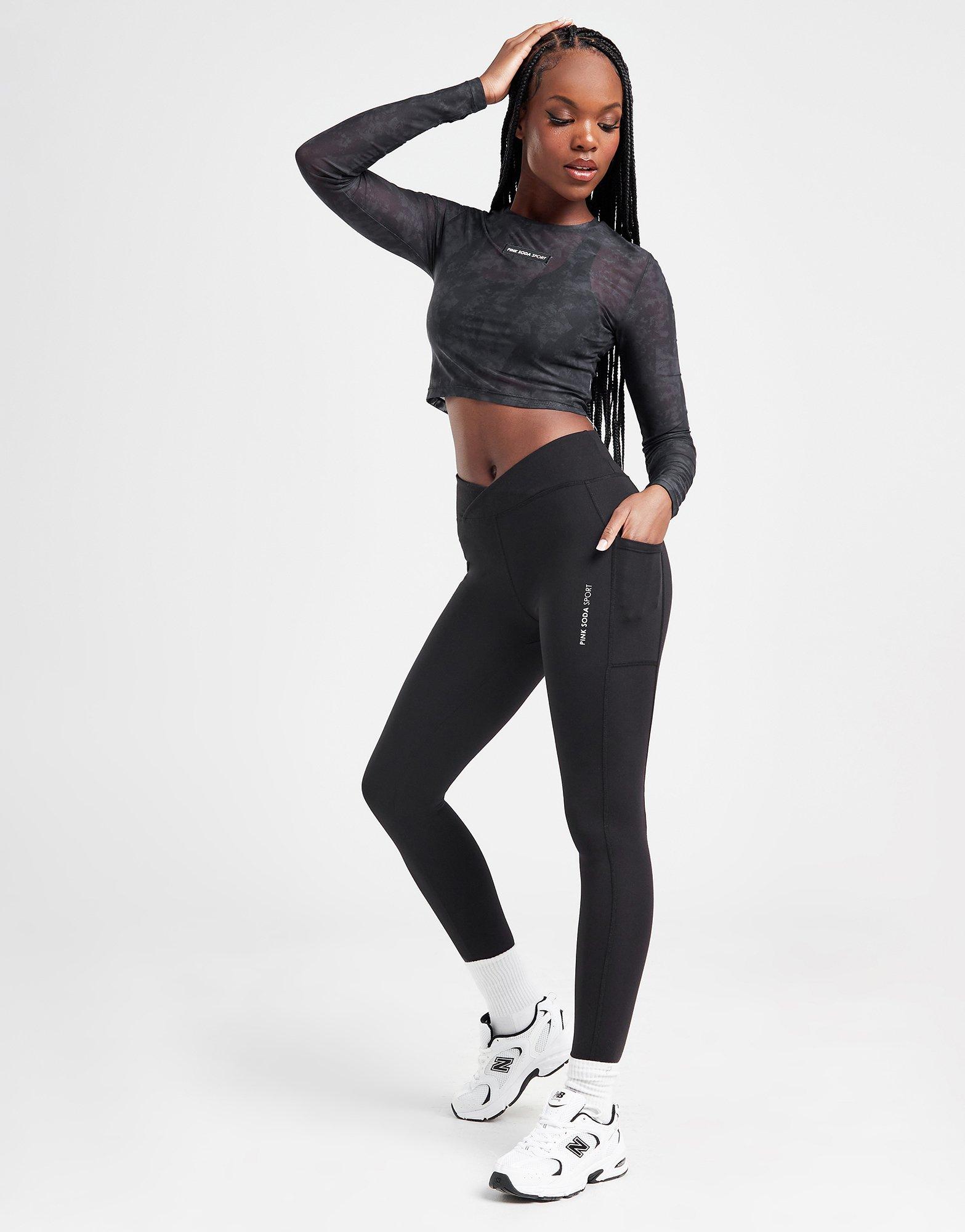 Pink soda grey outlet leggings