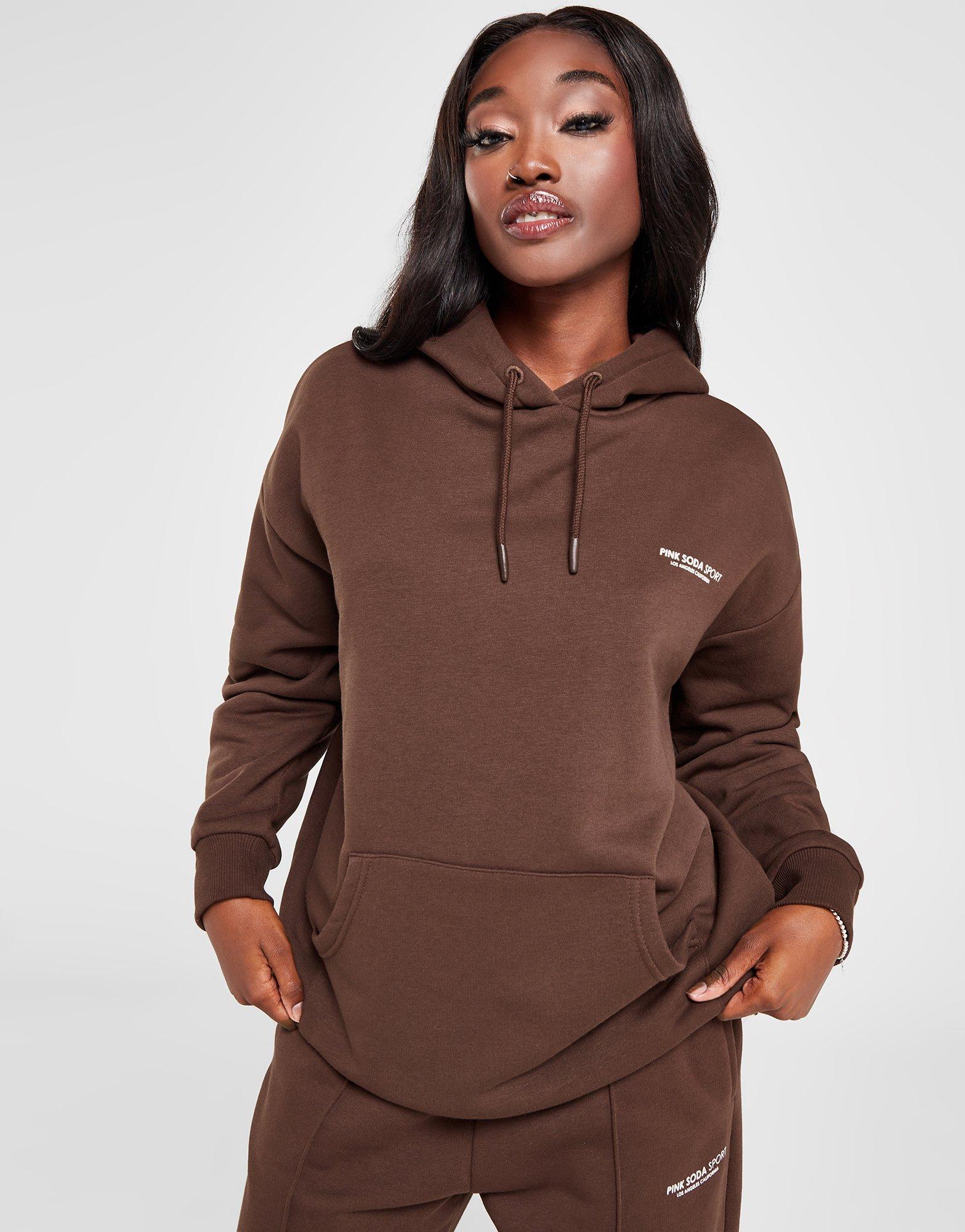 Brown Pink Soda Sport Salado Overhead Hoodie