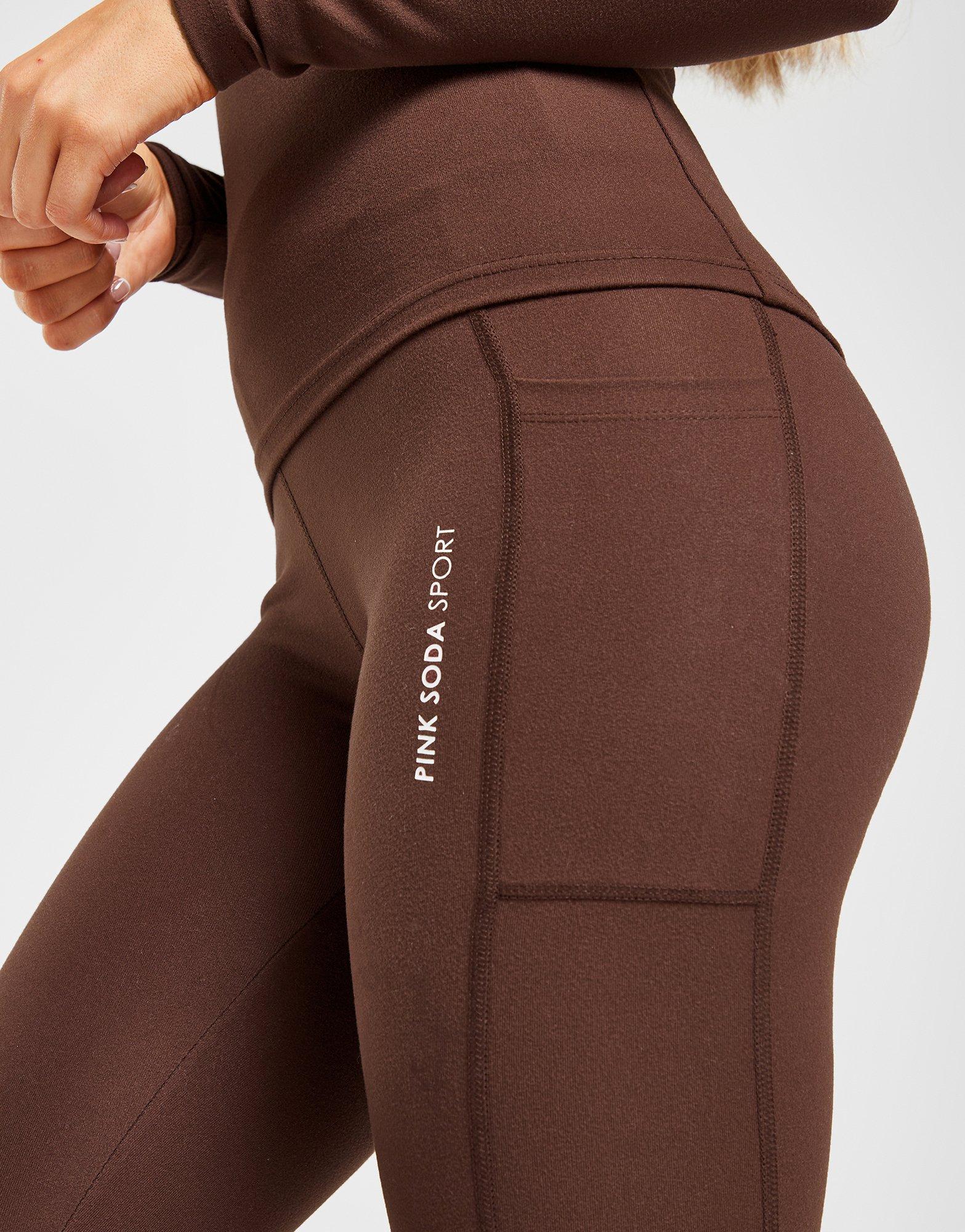 Brown Pink Soda Sport Reign Tights - JD Sports