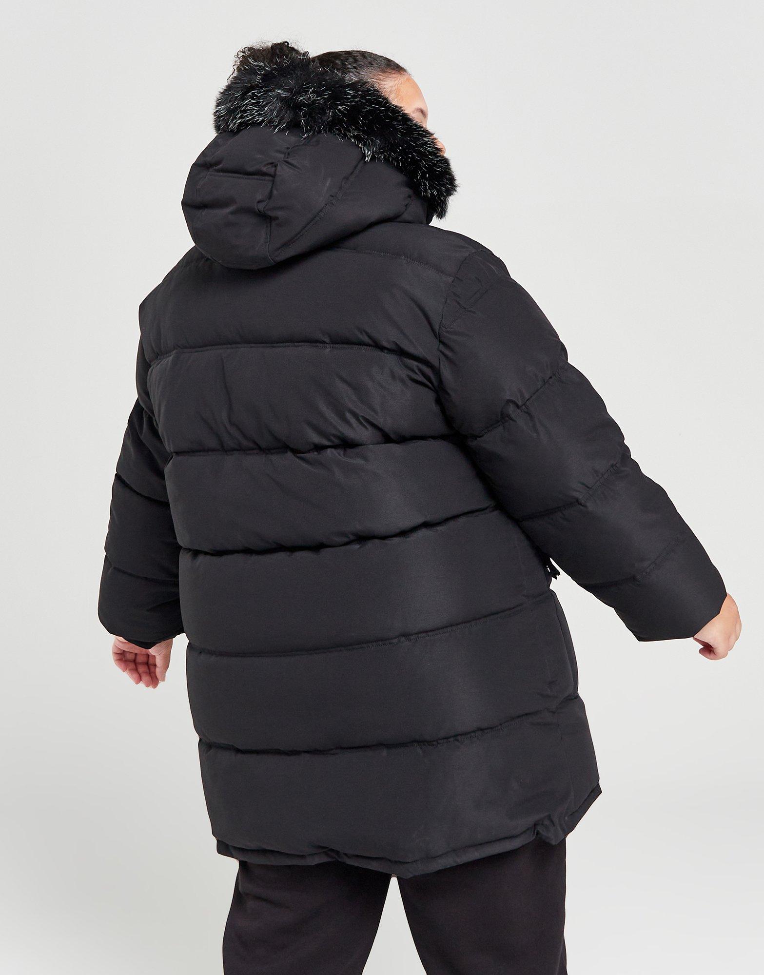 Pink Soda Sport Plus Size Coness Long Fur Jacket