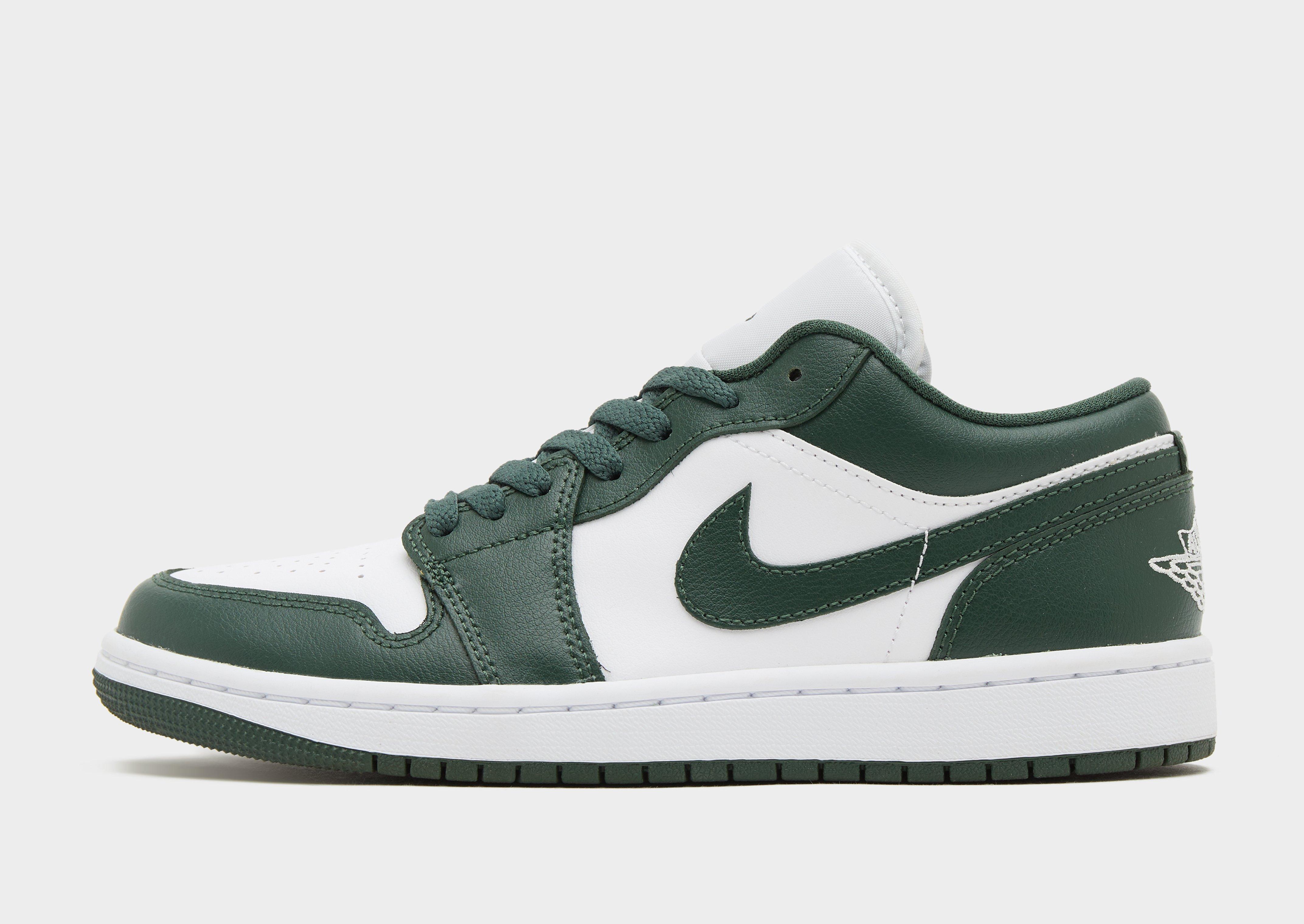 Green hot sale nike jordans