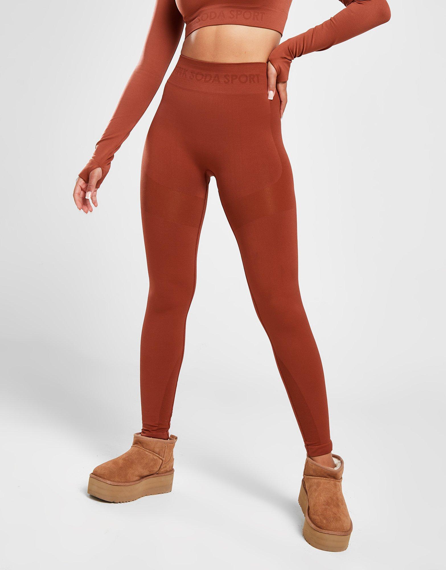 Pink Soda Sport Logo Seamless Tights