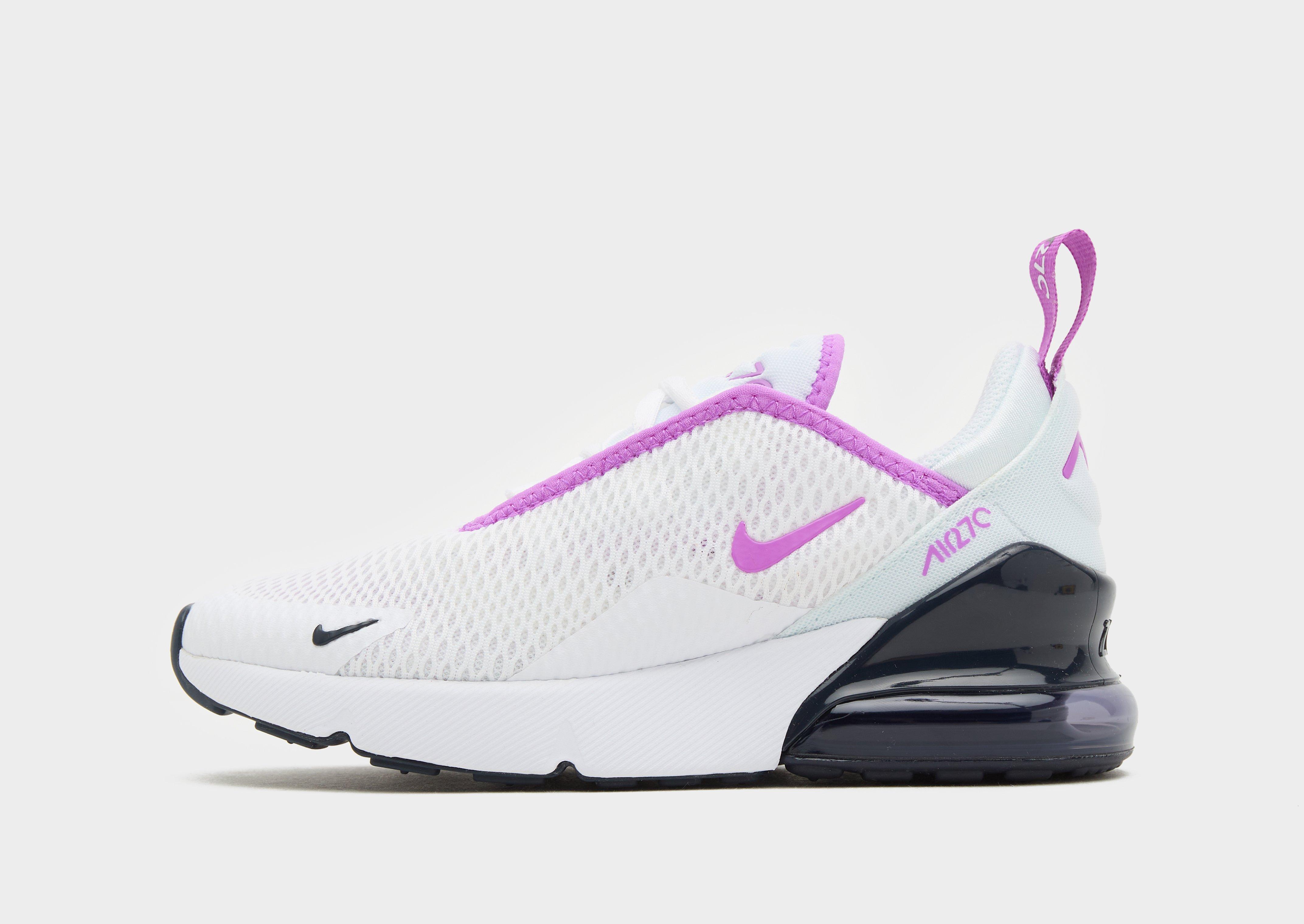 Nike 270 pink and hot sale purple