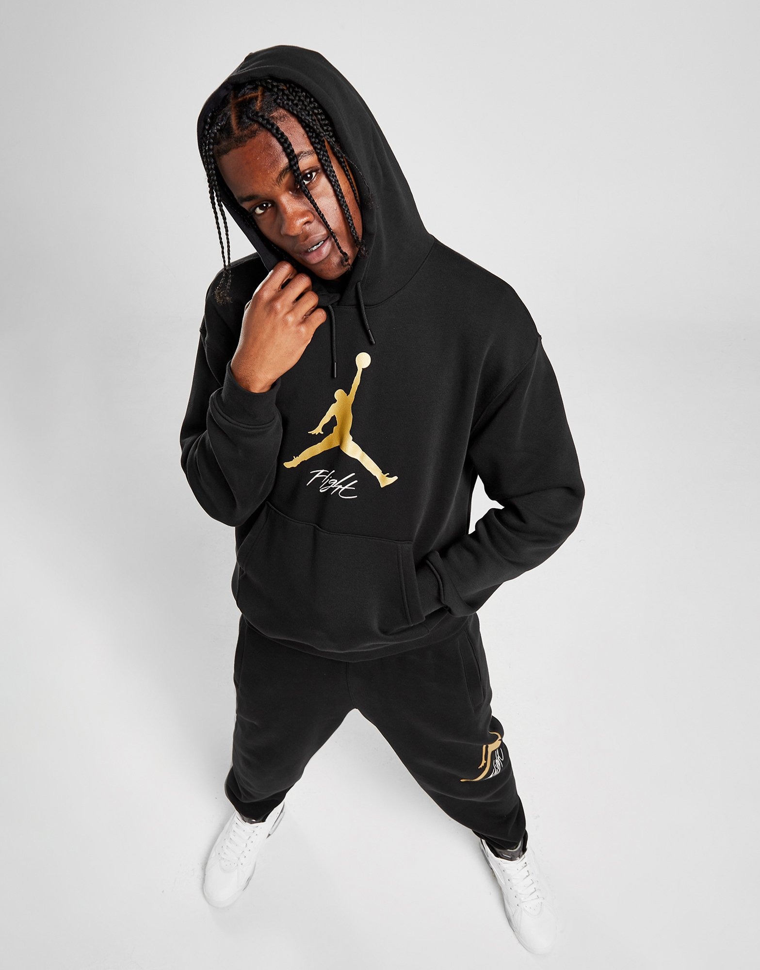 Black Jordan Fleece Hoodie JD Sports NZ