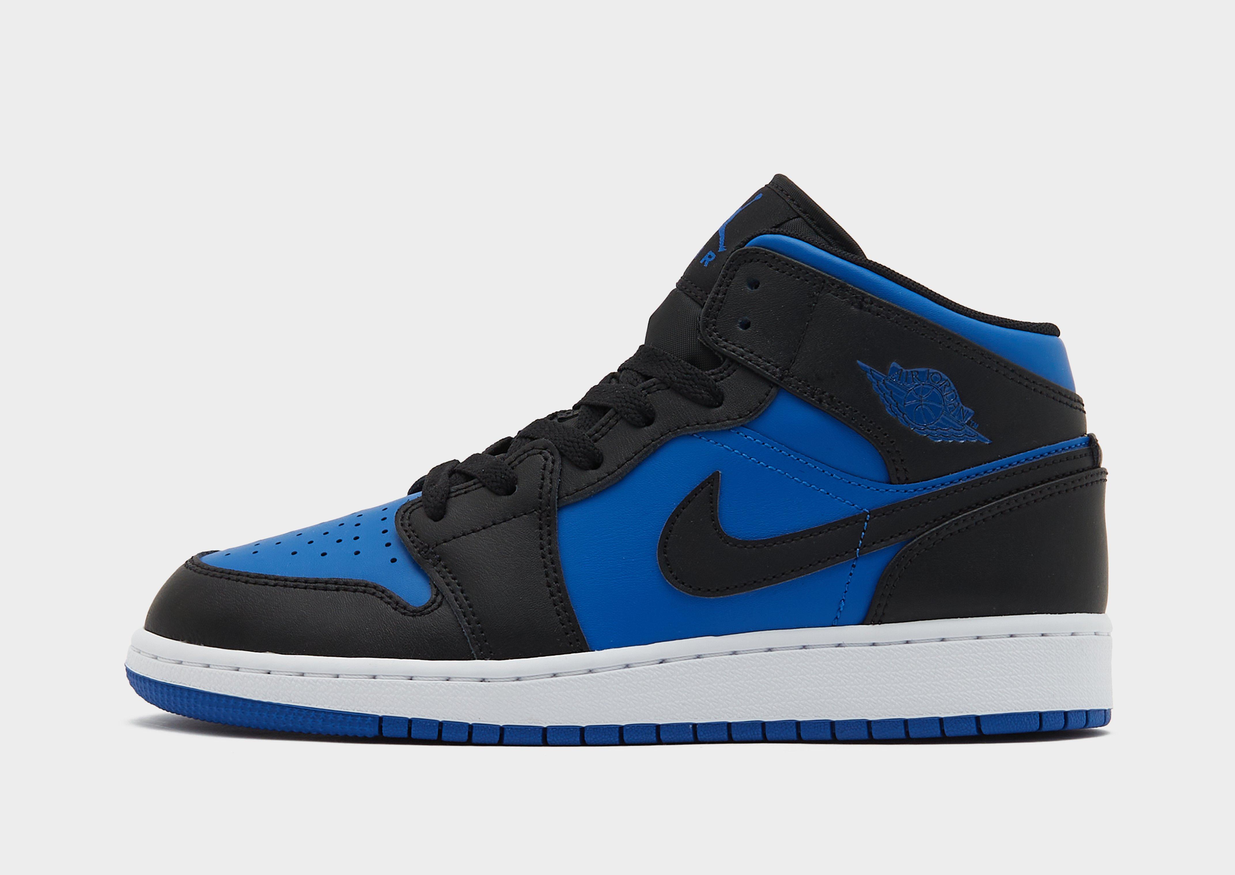 Black Jordan Air 1 Mid Junior | JD Sports UK