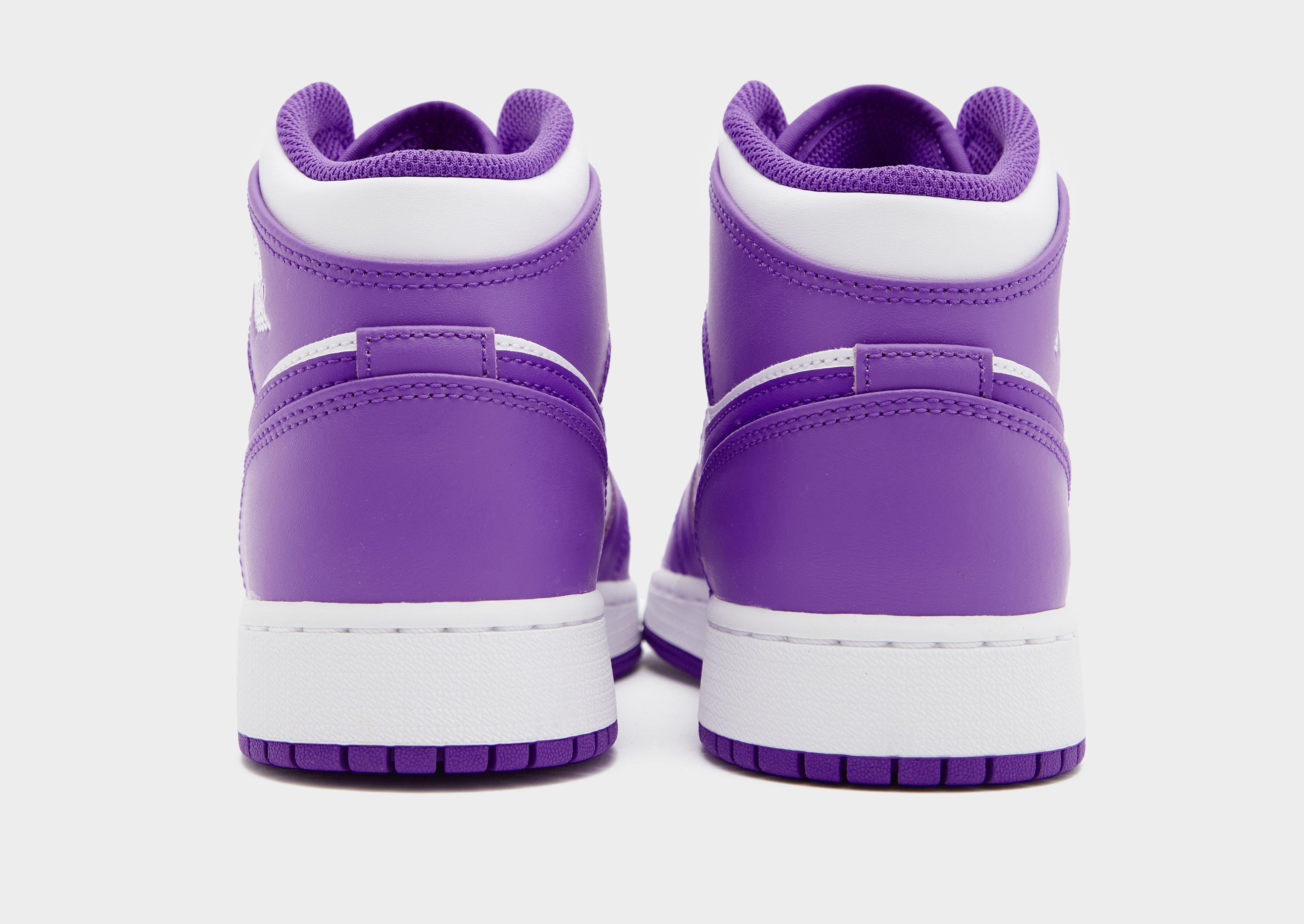 Purple and hot sale gold jordans