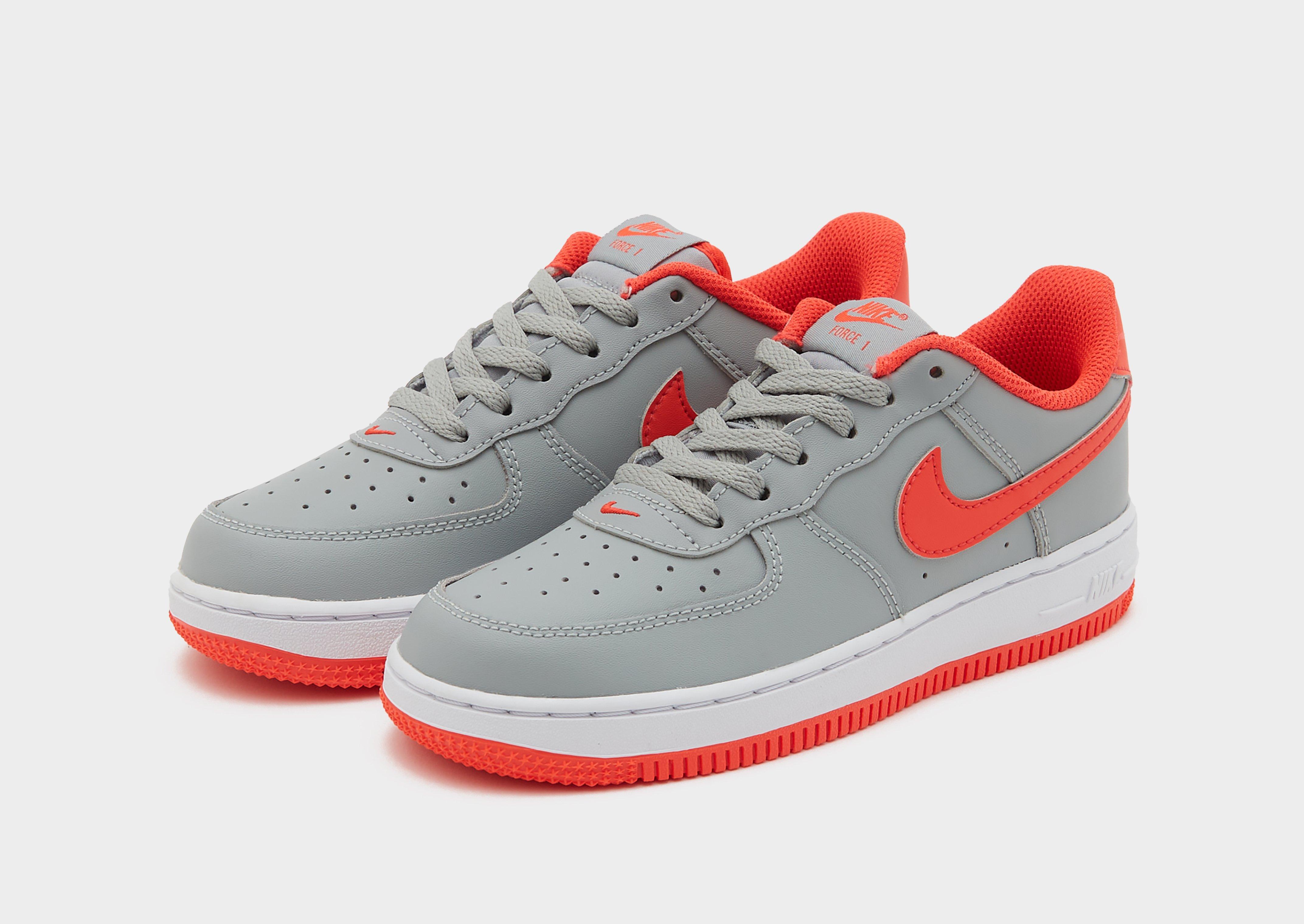 Air force 1 grise best sale et orange