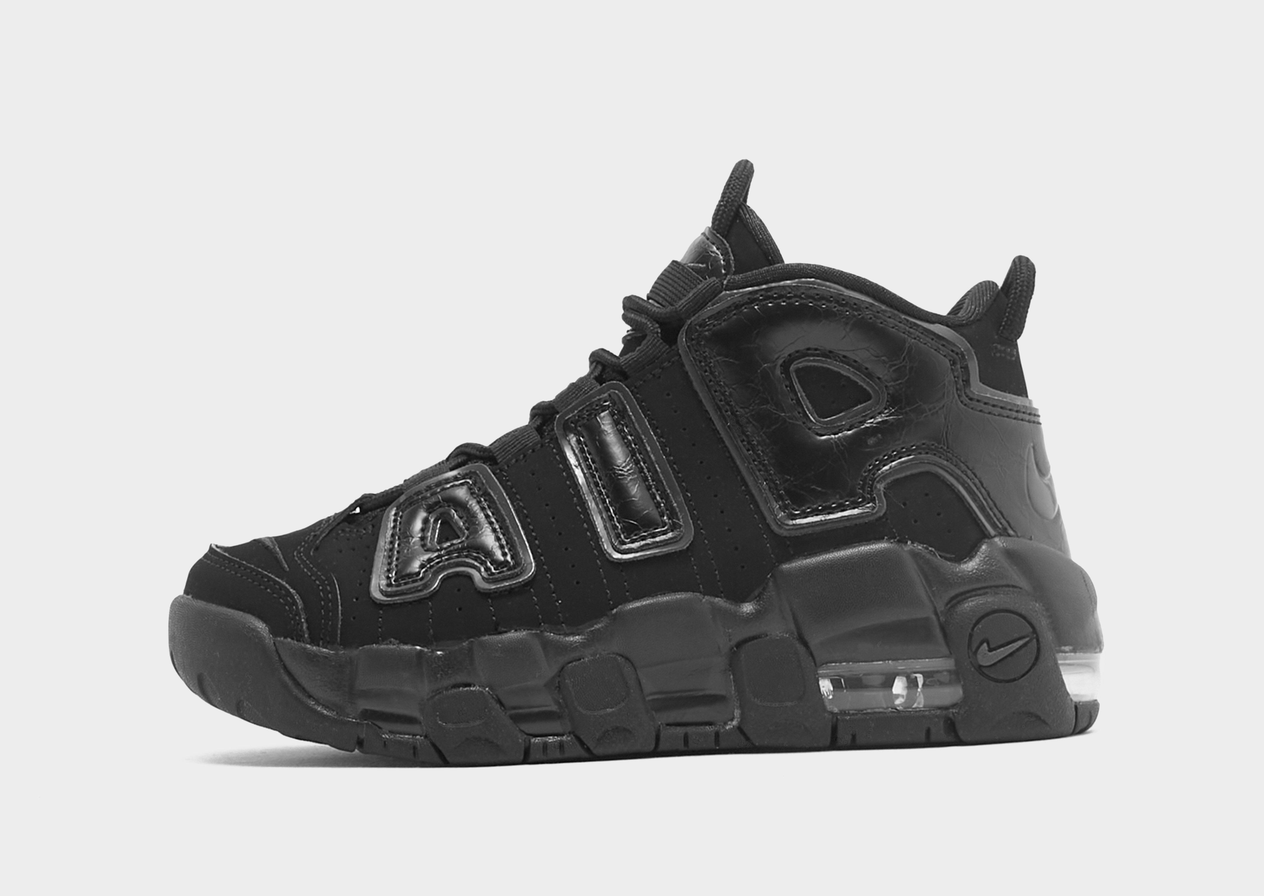 Nike uptempo cheap pink and black