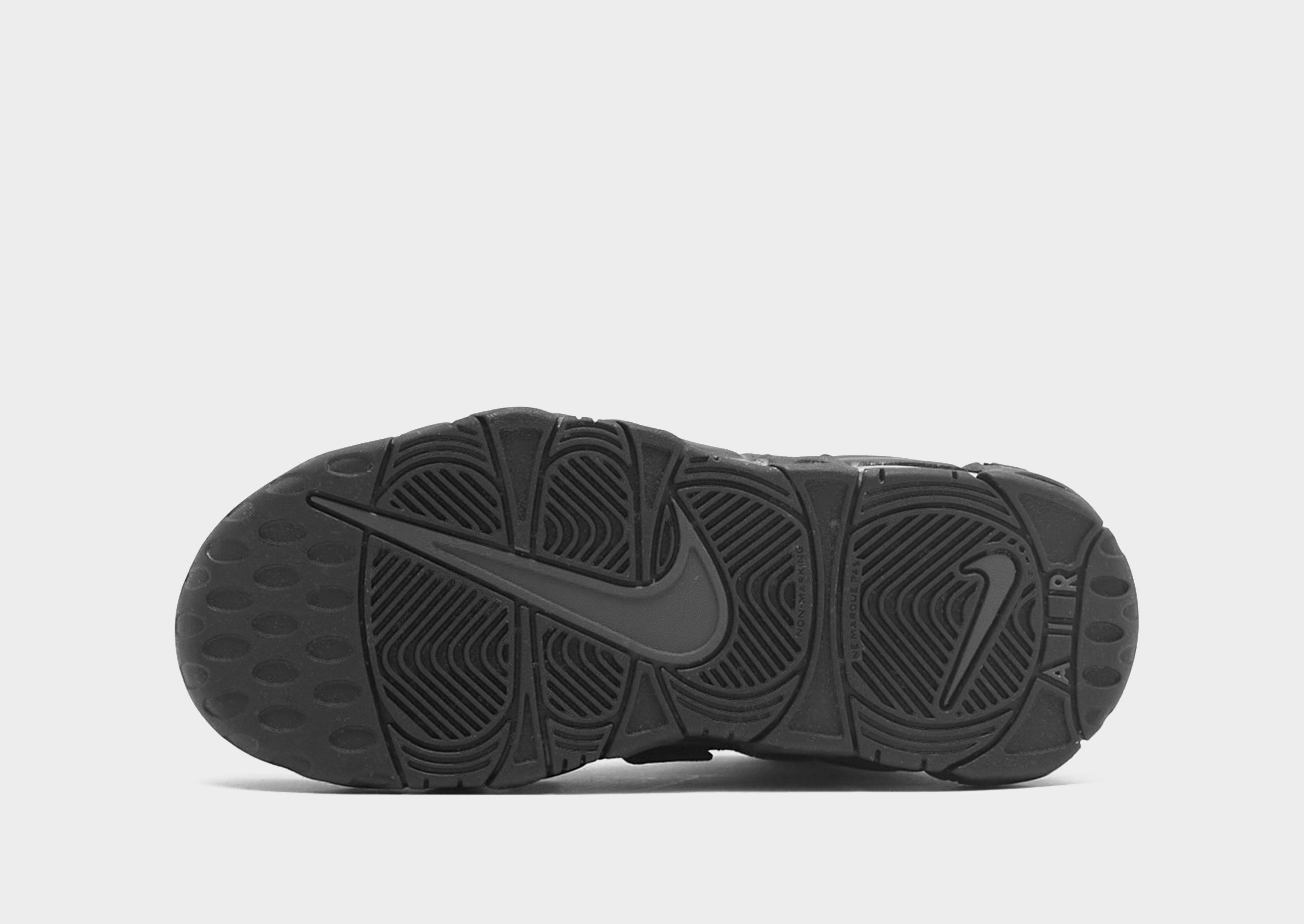 Nike uptempo cheap black reflective