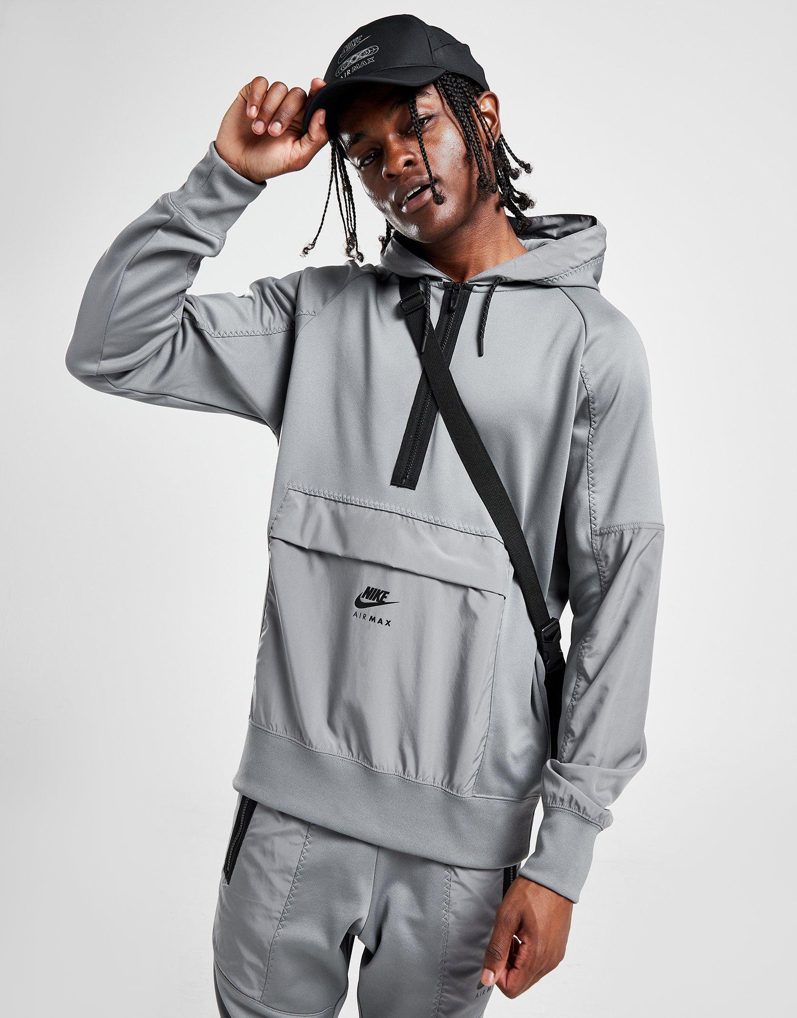 Grey nike air outlet max hoodie