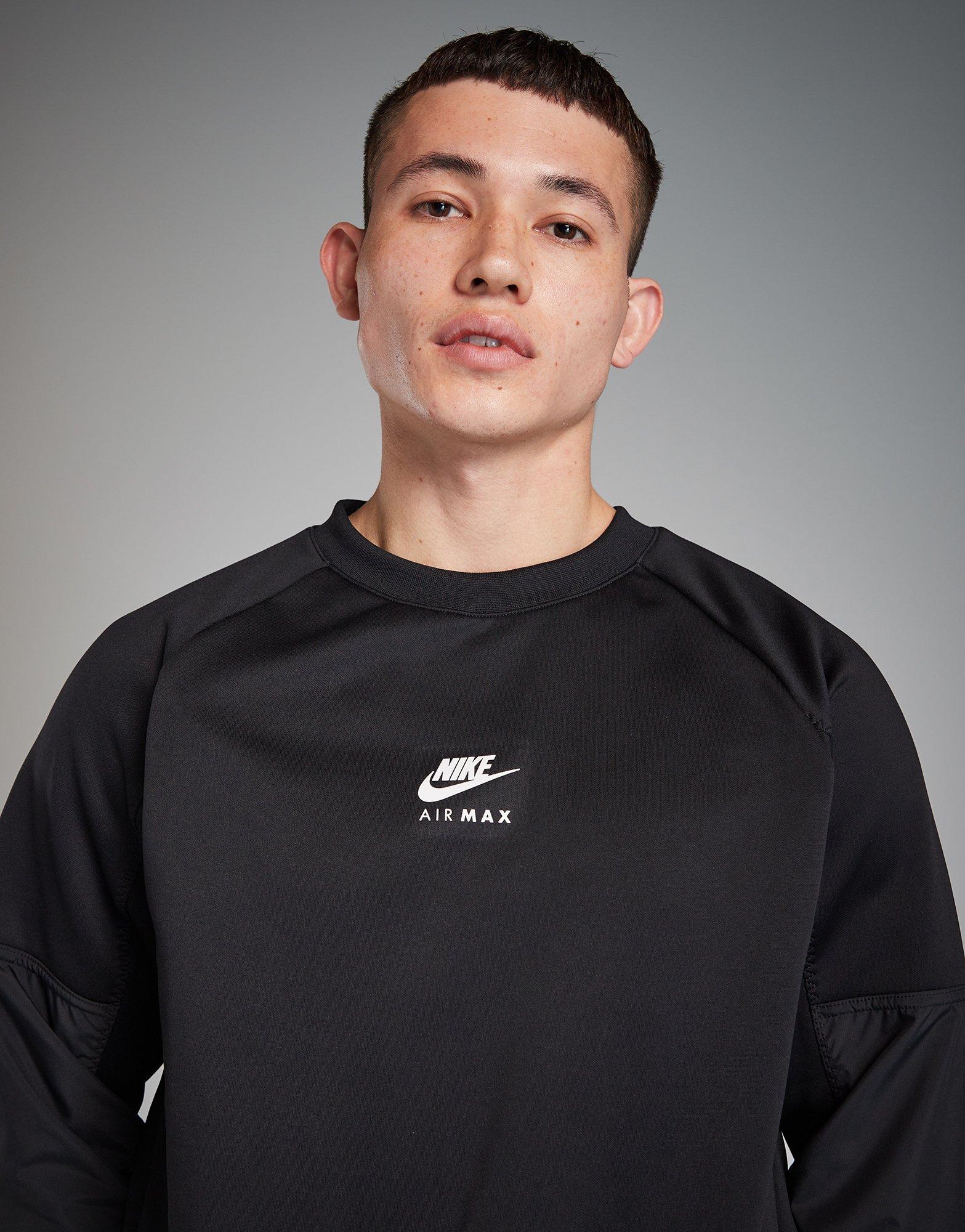 Black nike air shop max jumper