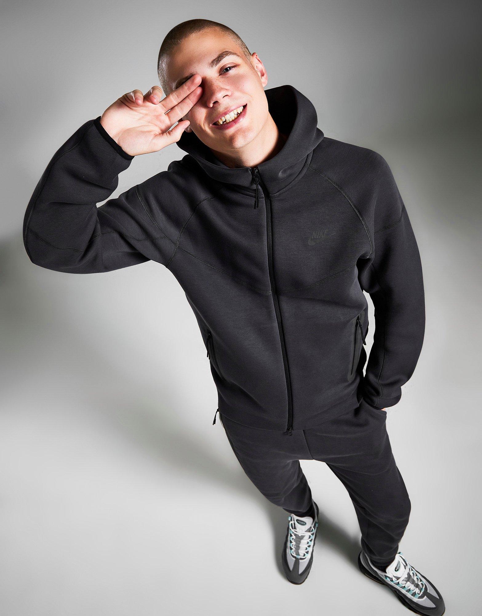 Nike Grey Sportswear Tech Fleece Hoodie – hiphopsport