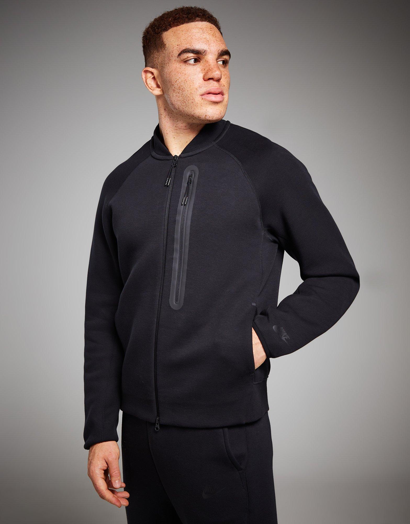Black Nike Tech Bomber Jacket JD Sports UK