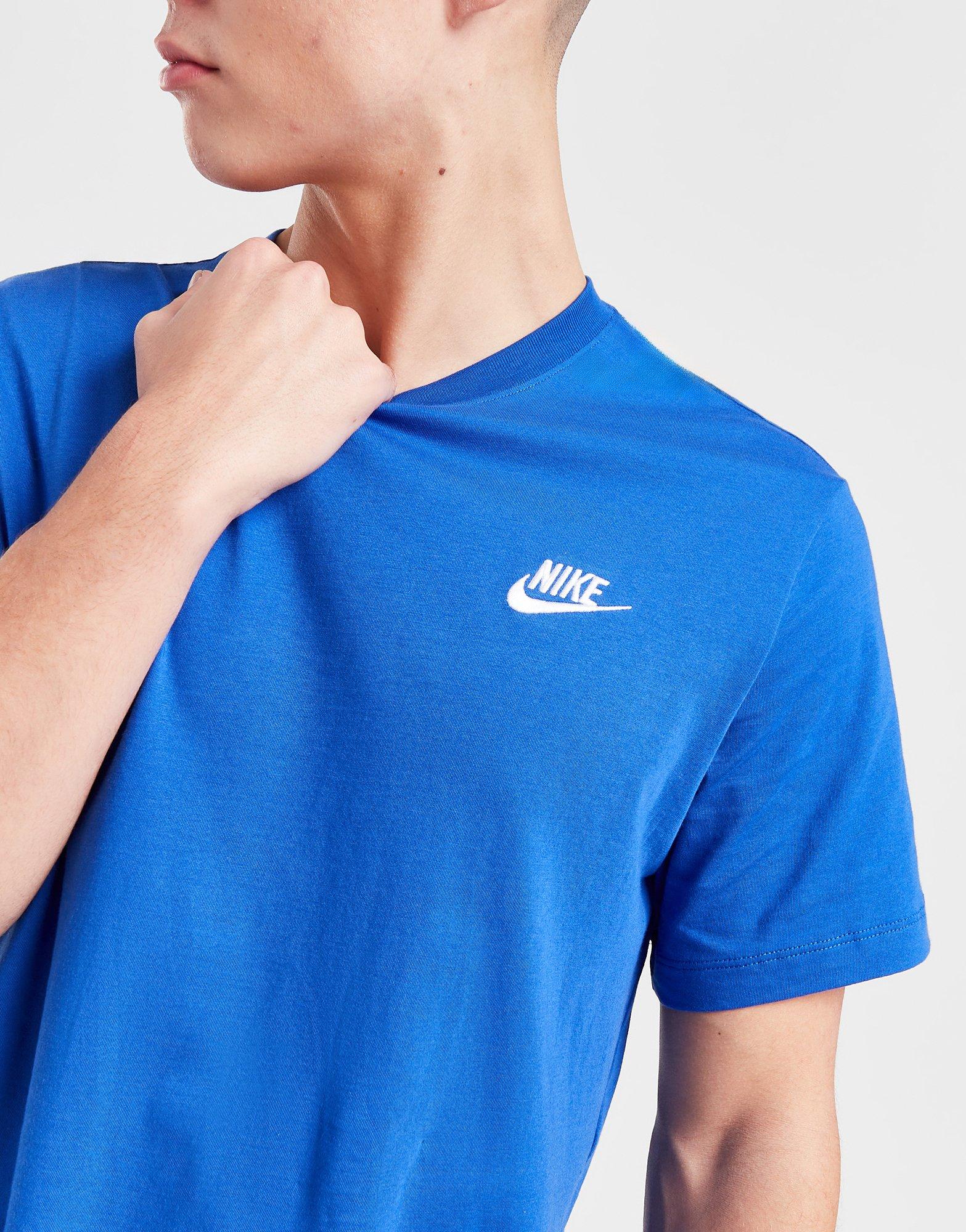 Royal blue best sale nike t shirt